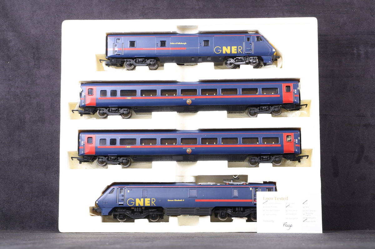 Hornby OO R2427 Class 91 225 4 Car Trainpack GNER