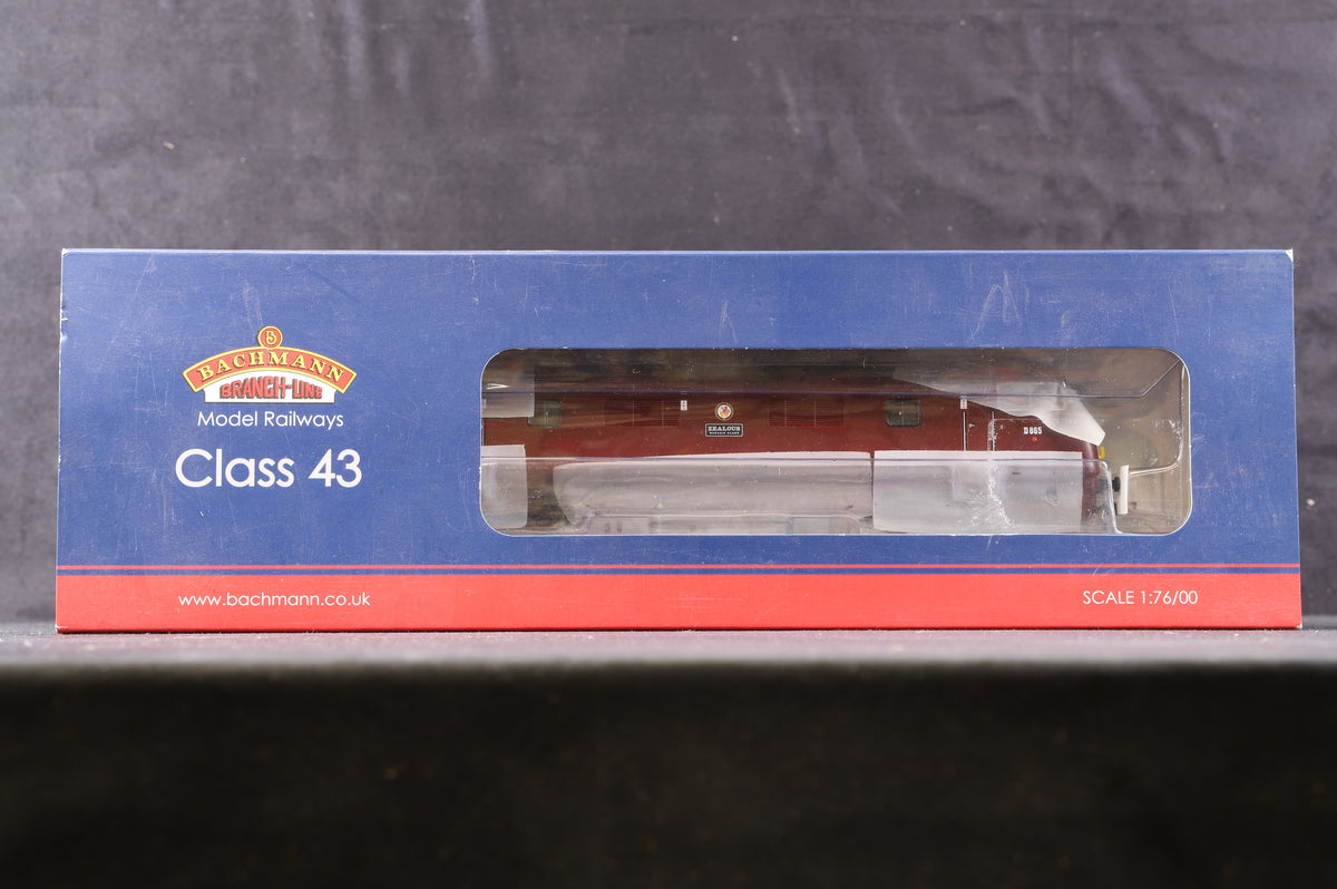 Bachmann OO 32-065 Class 43 Warship &#39;D865&#39; &#39;Zealous&#39; BR Maroon Yellow Panel, DCC Fitted