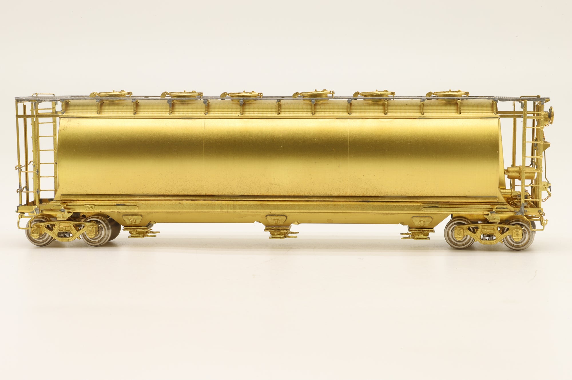 Overland Models HO Brass 3039 ACF Cylindrical Covered Hopper Unpainted