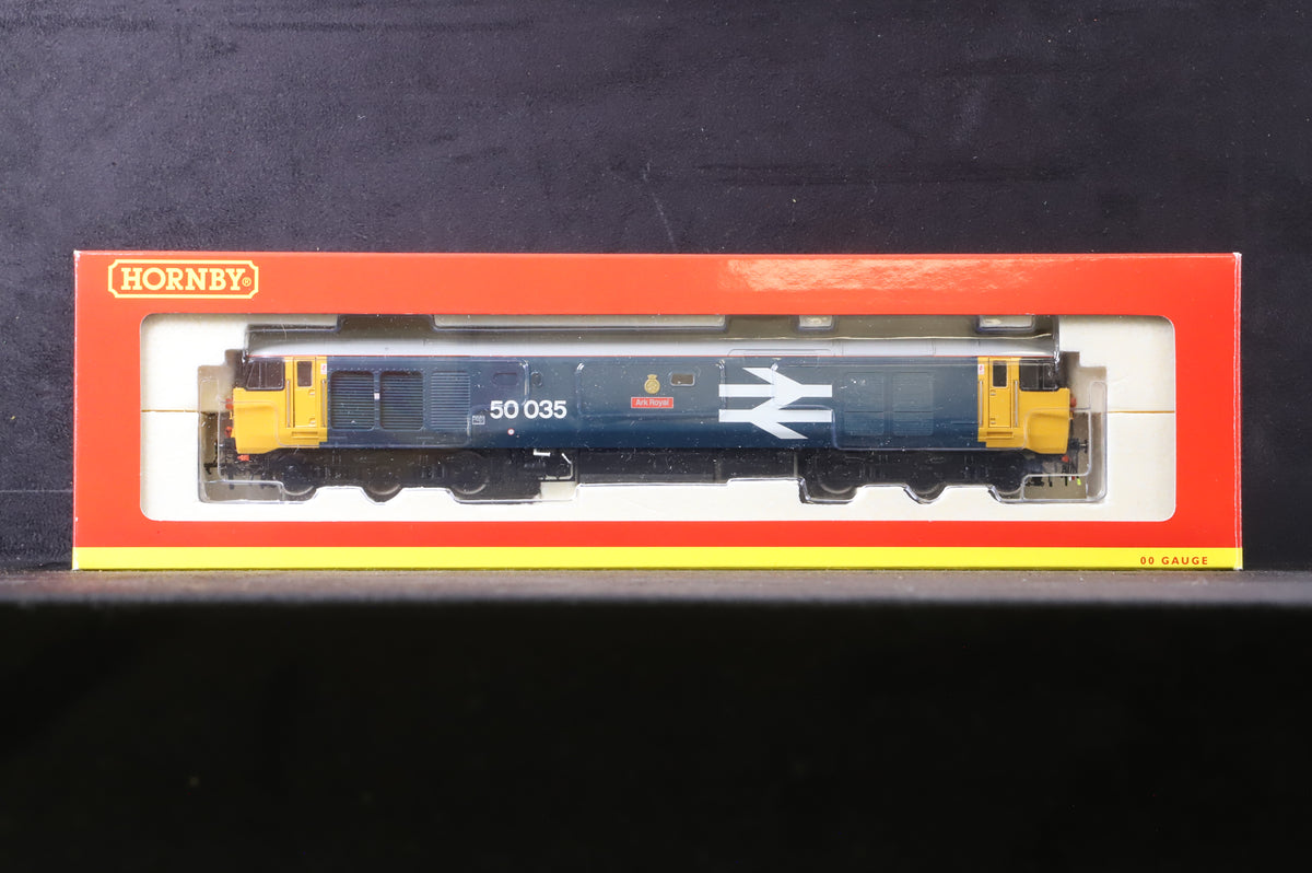 Hornby OO R2349 Class 50 &#39;50035&#39; &#39;Ark Royal&#39; BR Blue Large Logo