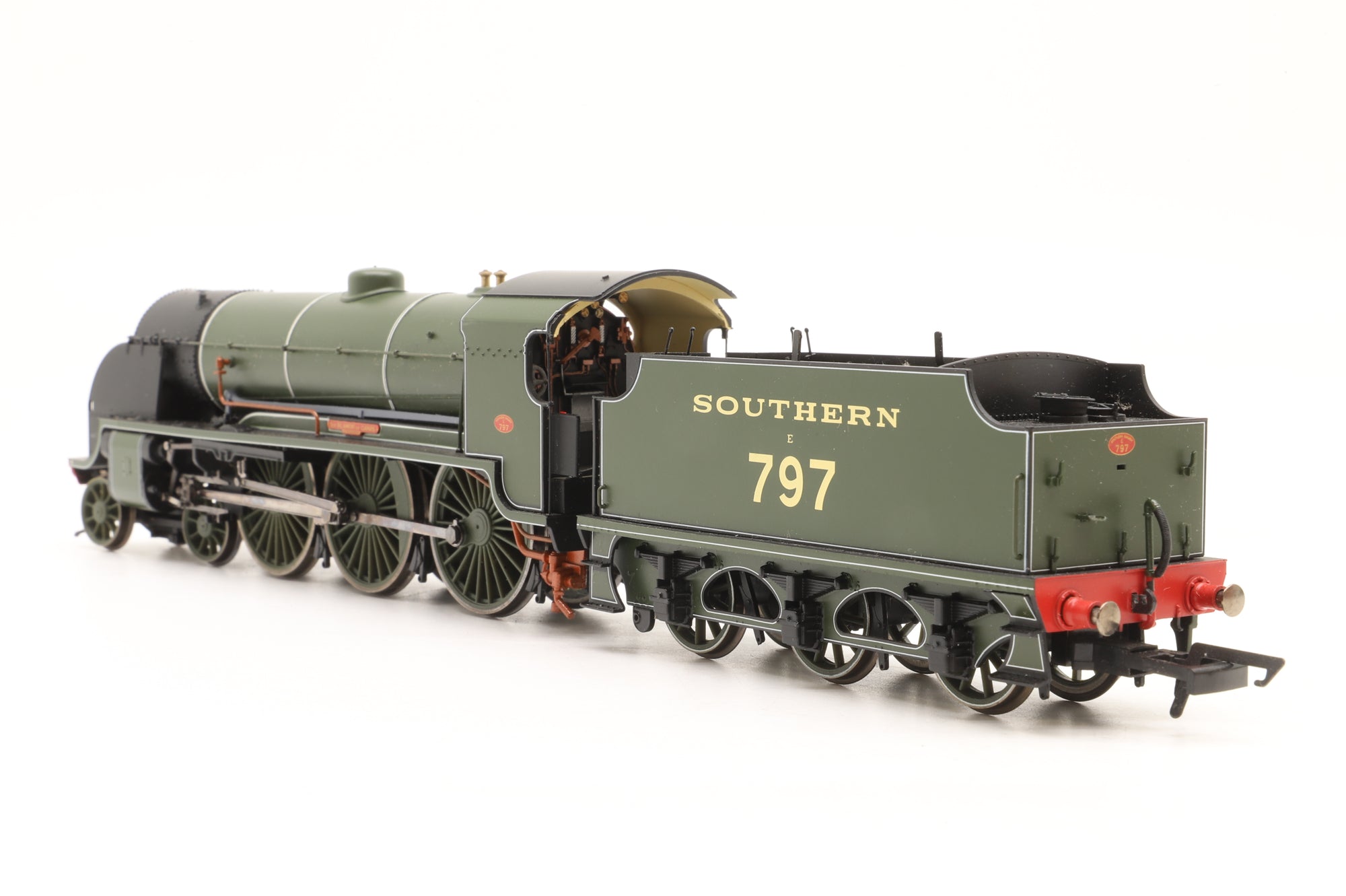 WORKSHOP Hornby OO Loco & Coaches from R1118 'The Southern Belle' Class N15 'Sir Blamor de Ganis' & 3 Pullman Coaches