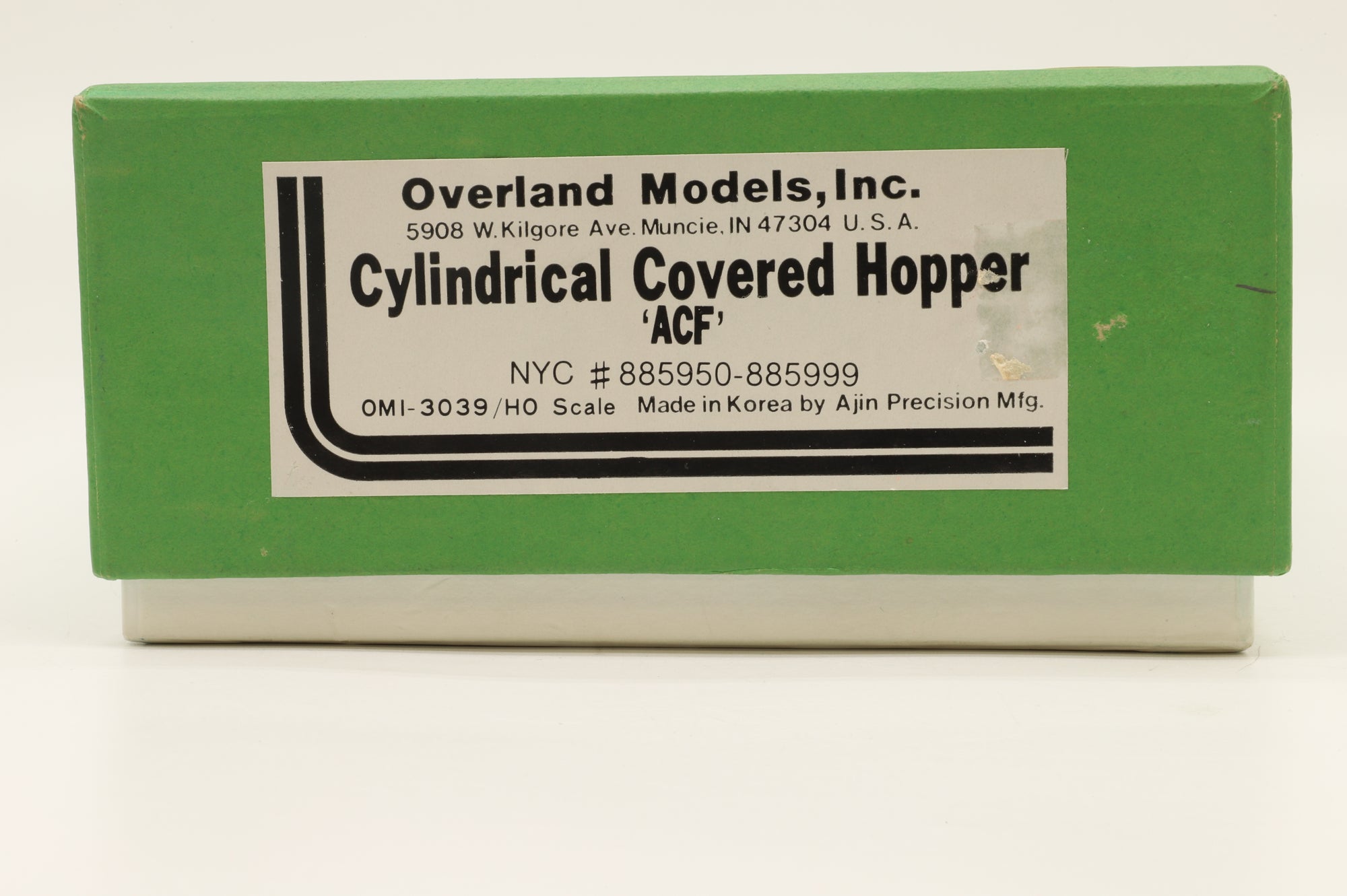 Overland Models HO Brass 3039 ACF Cylindrical Covered Hopper Unpainted