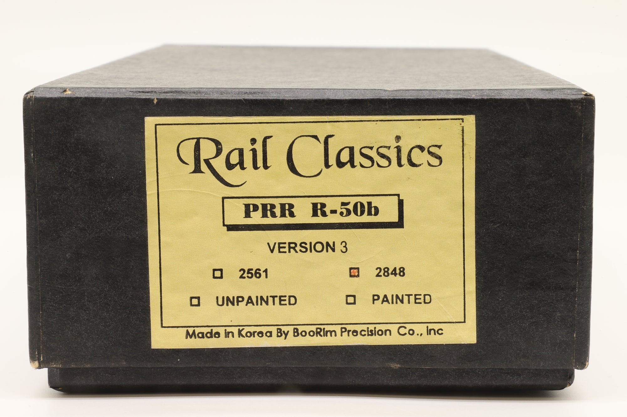 BooRim Precision Co. Inc./Rail Classics HO PRR R-50b '2848' Version 3, Factory Painted Brass
