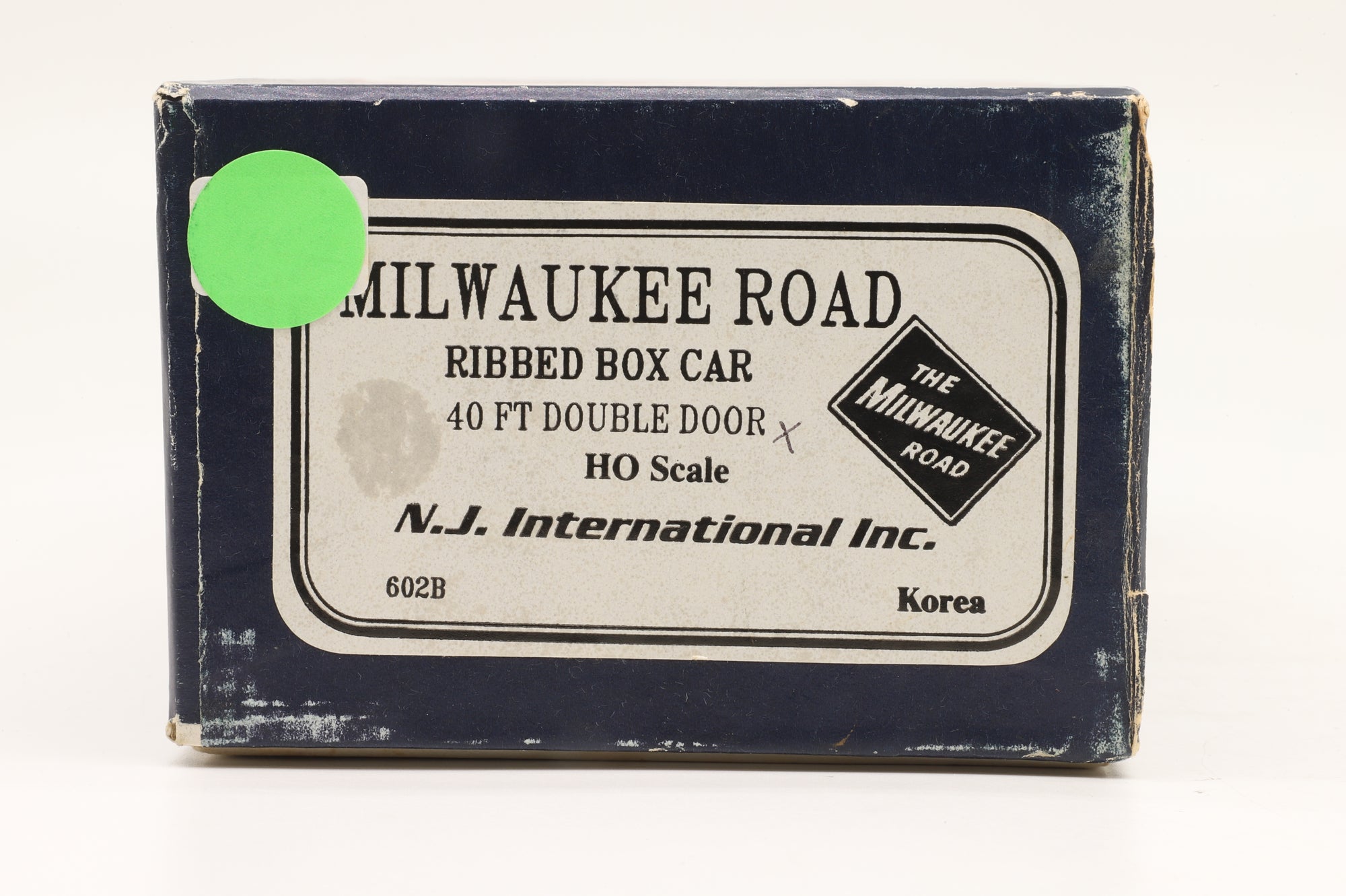 N J International HO Brass Milwaukee Road Ribbed Box Car 40ft Single Door Unpainted
