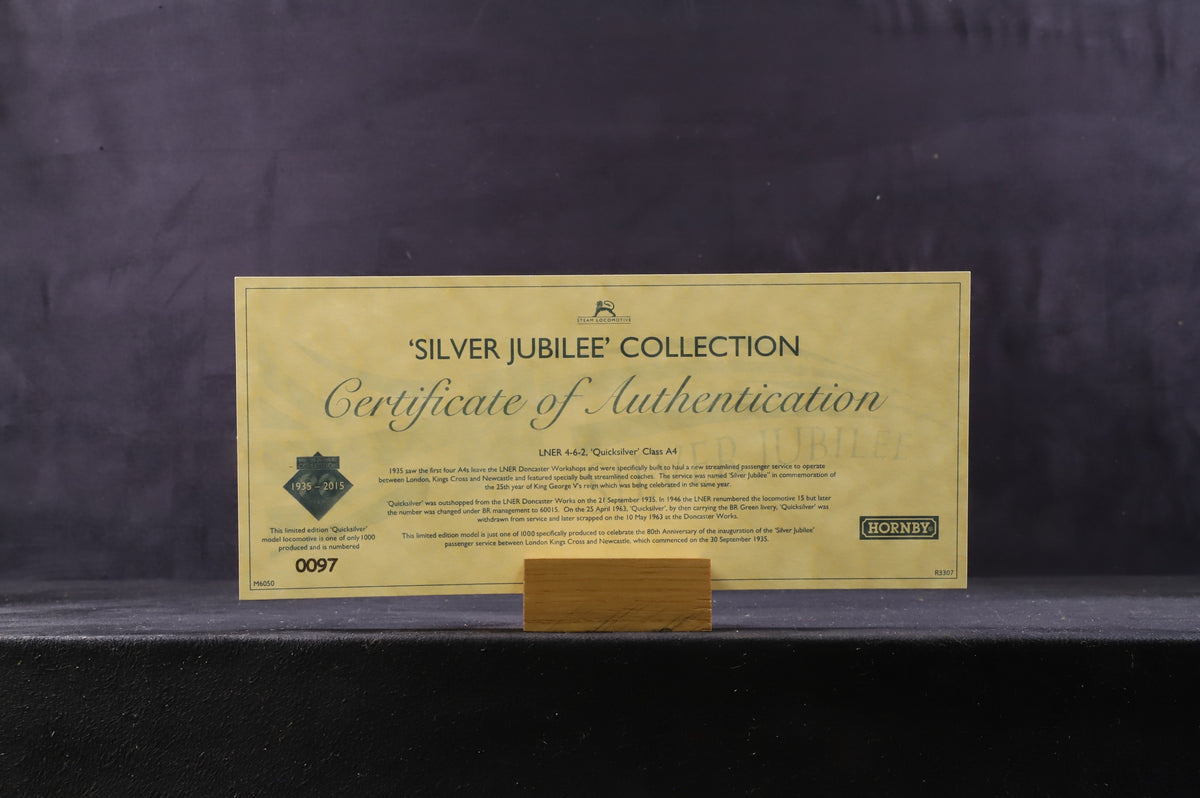 Hornby OO R3337 The Silver Jubilee Collection (4pcs), 80th Anniversary Ltd Ed. 97/1000