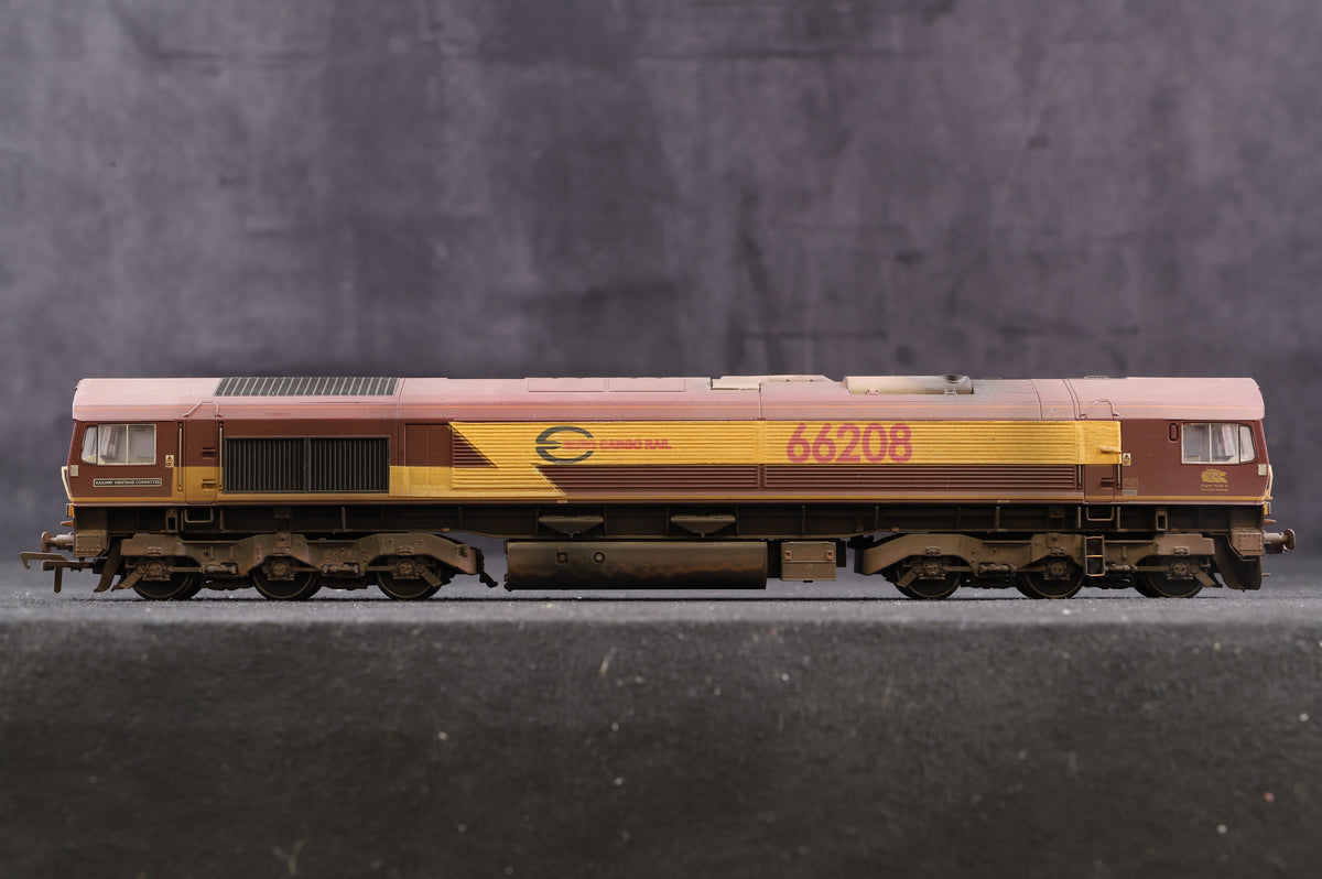 Bachmann OO 32-730 Class 66 &#39;66208&#39; Diesel Railway Heritage Committee EWS Weathered &amp; Renumbered