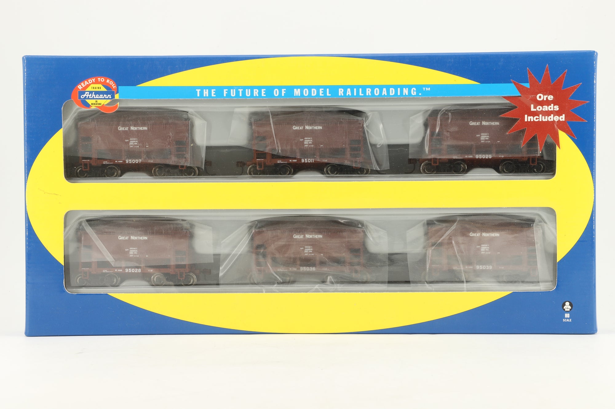 Athearn HO 87037 Great Northern 24' Ore Car 6 Pack