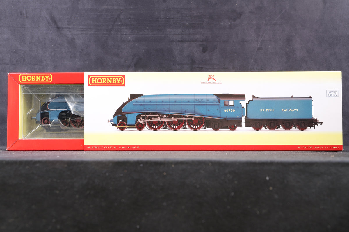 Hornby OO R30125 BR Rebuilt Class W1 4-6-4 &#39;60700&#39; BR Garter Blue