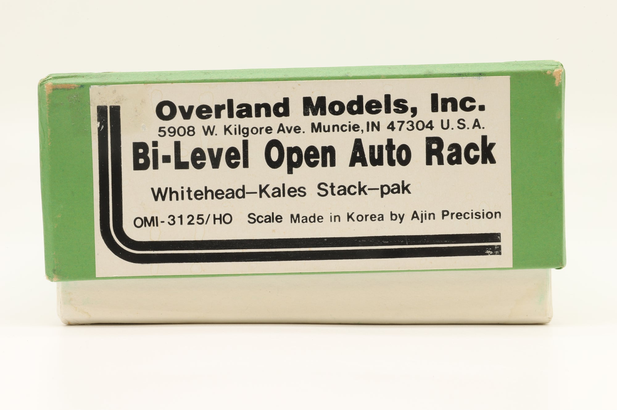 Overland Models/Ajin HO OMI-3125 Bi-Level Open Auto Rack, Whitehead-Kales Stack-Pak, Unpainted Brass