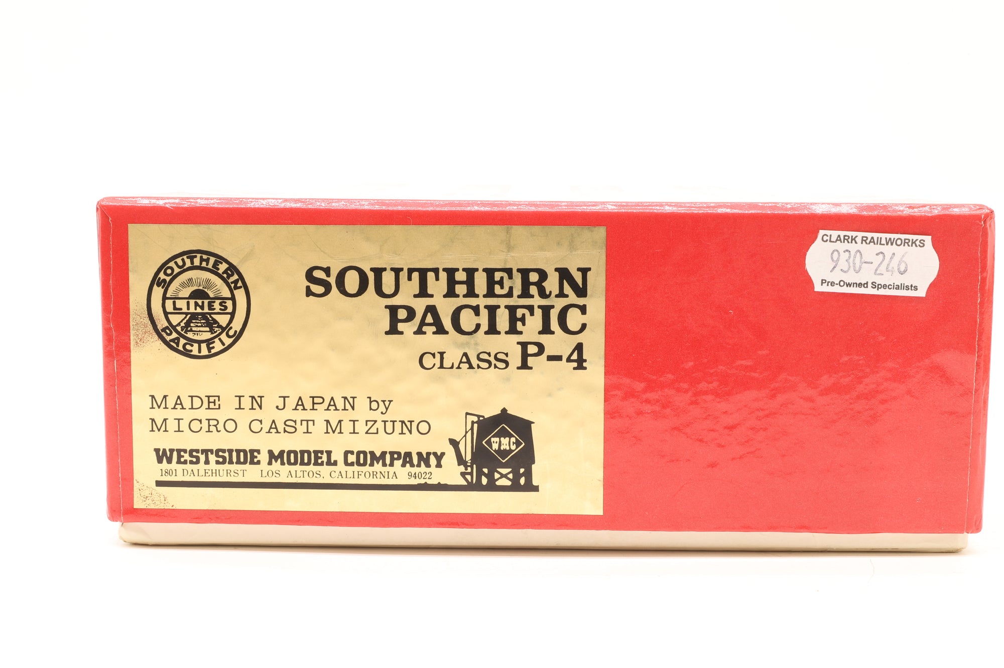 Westside Model Co/Micro Cast Mizuno HO Brass Southern Pacific Class P-4, Custom Painted