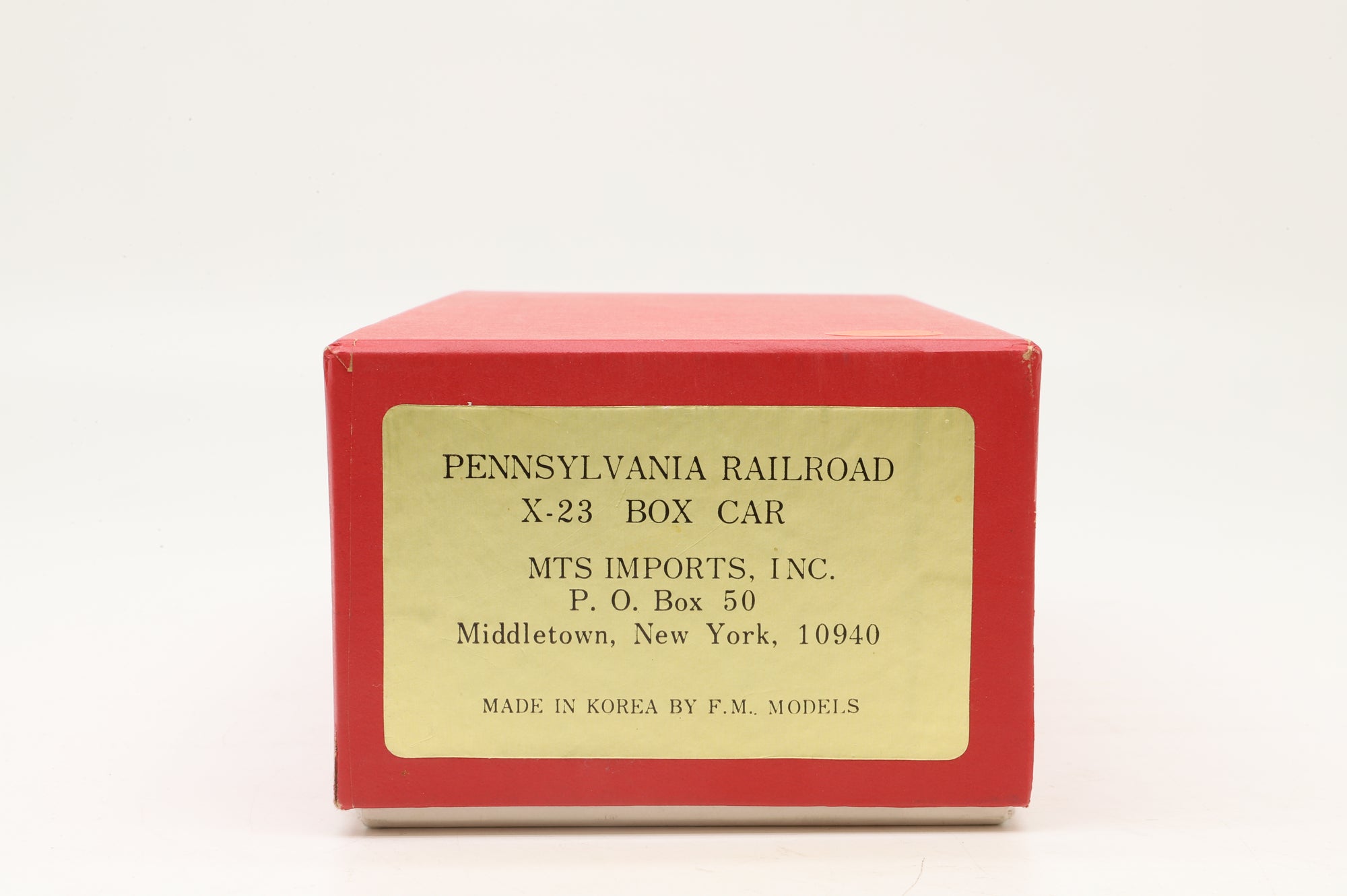 FM Models/MTS Imports HO Brass PPR X-23 Box Car, Plain Brass