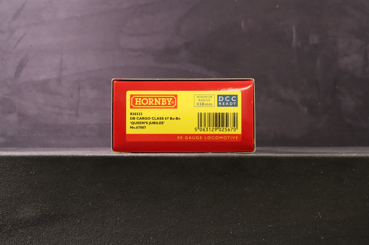 Hornby OO R30333 DB Cargo Class 67 Bo-Bo &#39;Queens Jubilee&#39; &#39;67007&#39;
