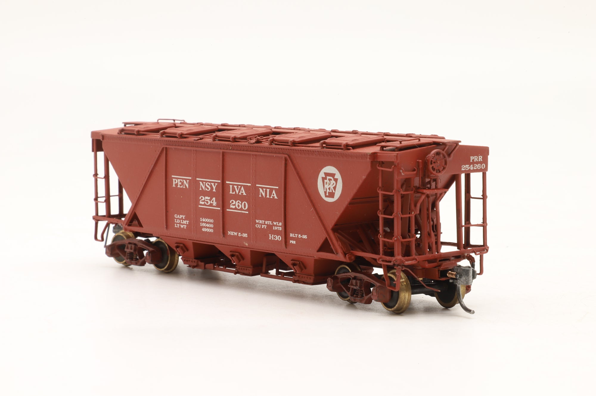 Oriental Limited HO Brass PRR H30A Covered Hopper Custom Painted