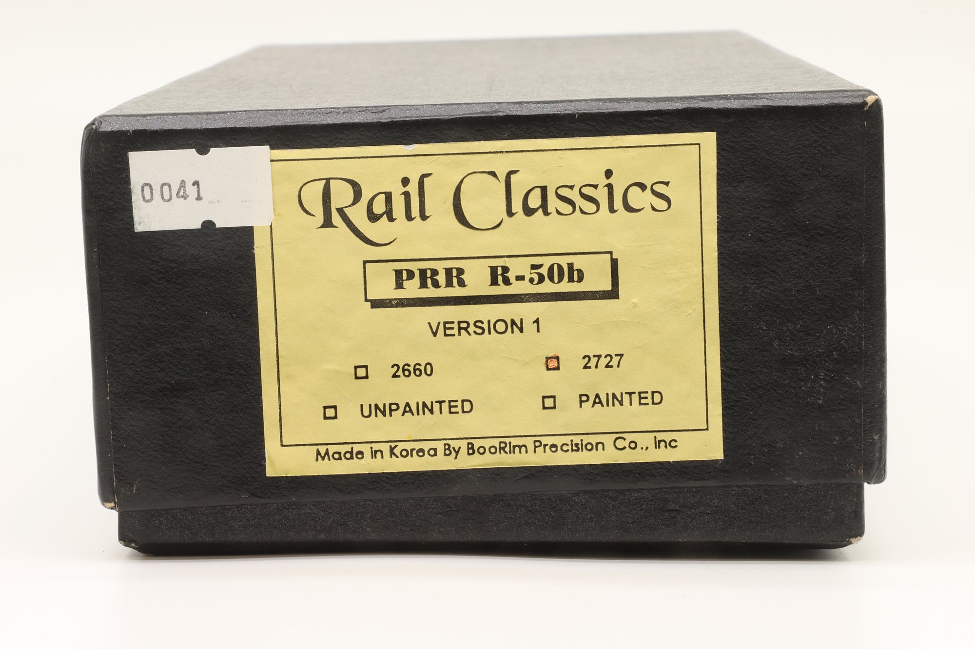 BooRim Precision Co. Inc./Rail Classics HO PRR R-50b '2727' Version 1, Factory Painted Brass
