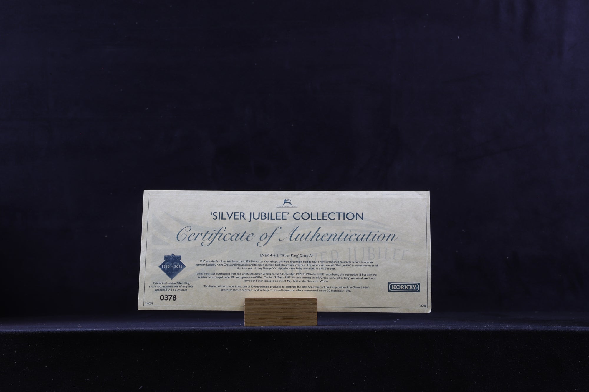 Hornby OO R3337 The Silver Jubilee Collection  80th Anniversary Ltd Ed 378/ 1000 4 Loco Set