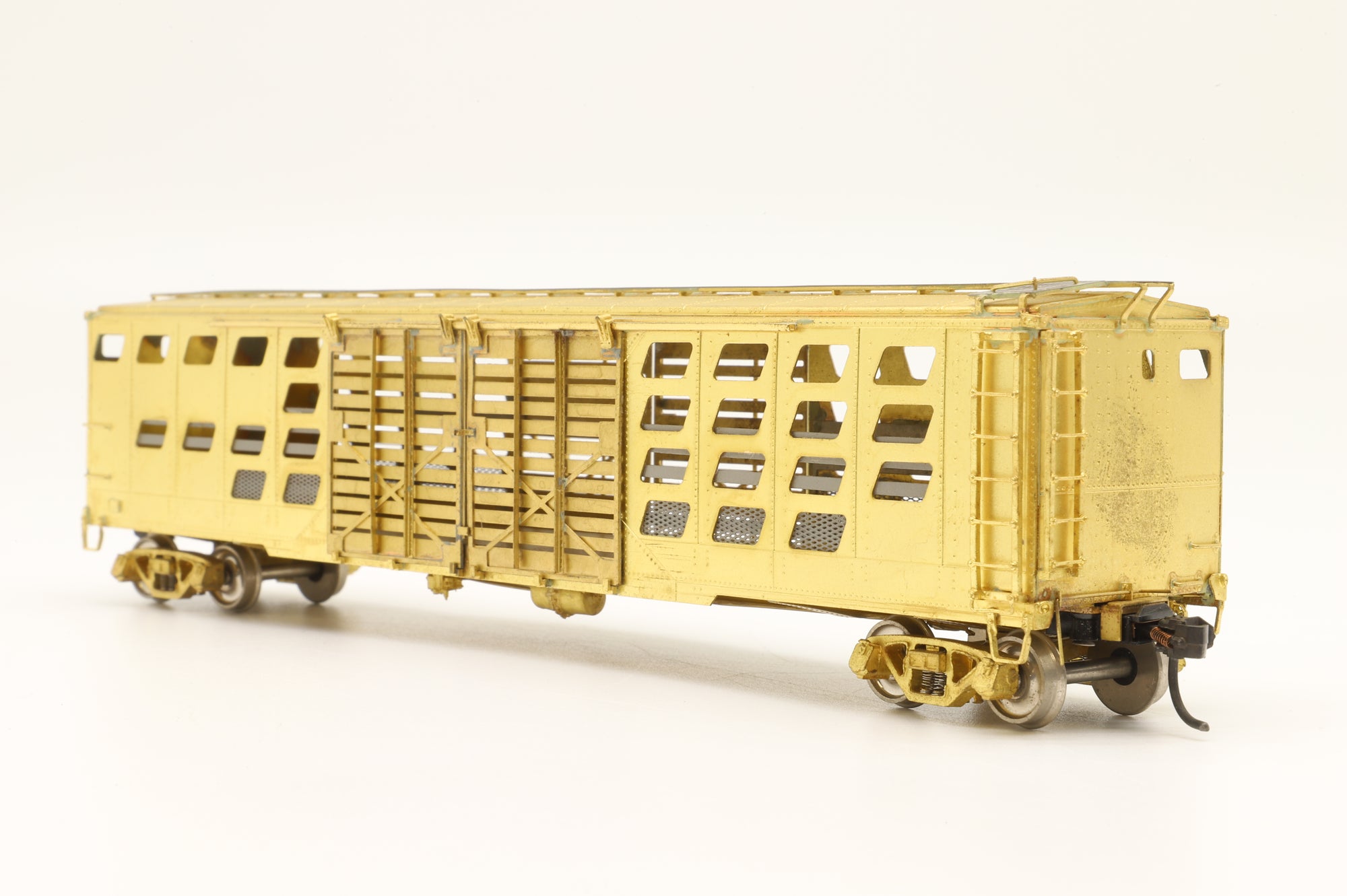 Overland Models/M.S Models HO OMI-3056 B&O Cattle Car Class S-1 #113100-113407, Unpainted Brass
