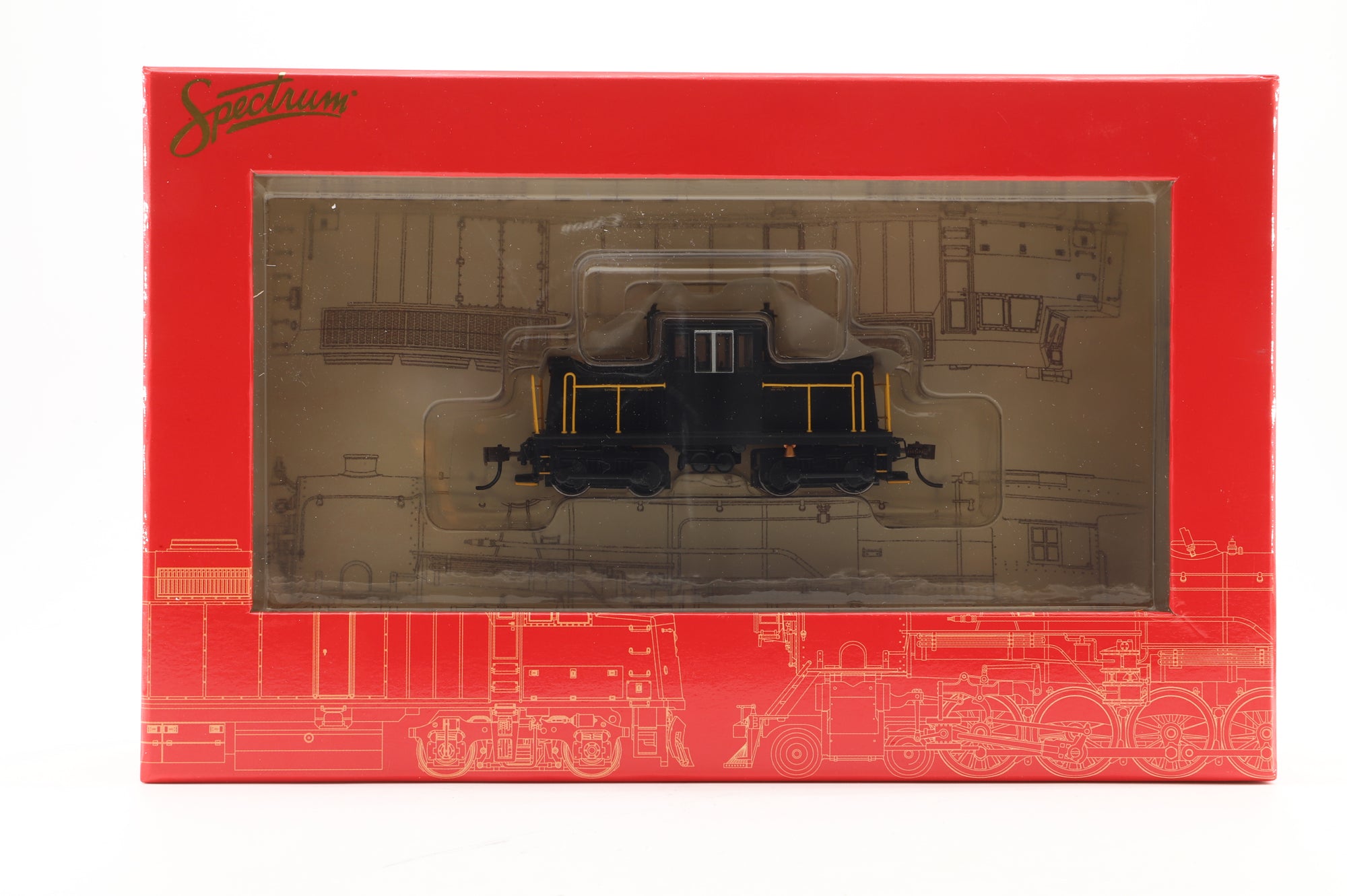 Spectrum HO 85202 GE 45-Ton Switcher Painted Unlettered Black & Yellow, DCC Fitted