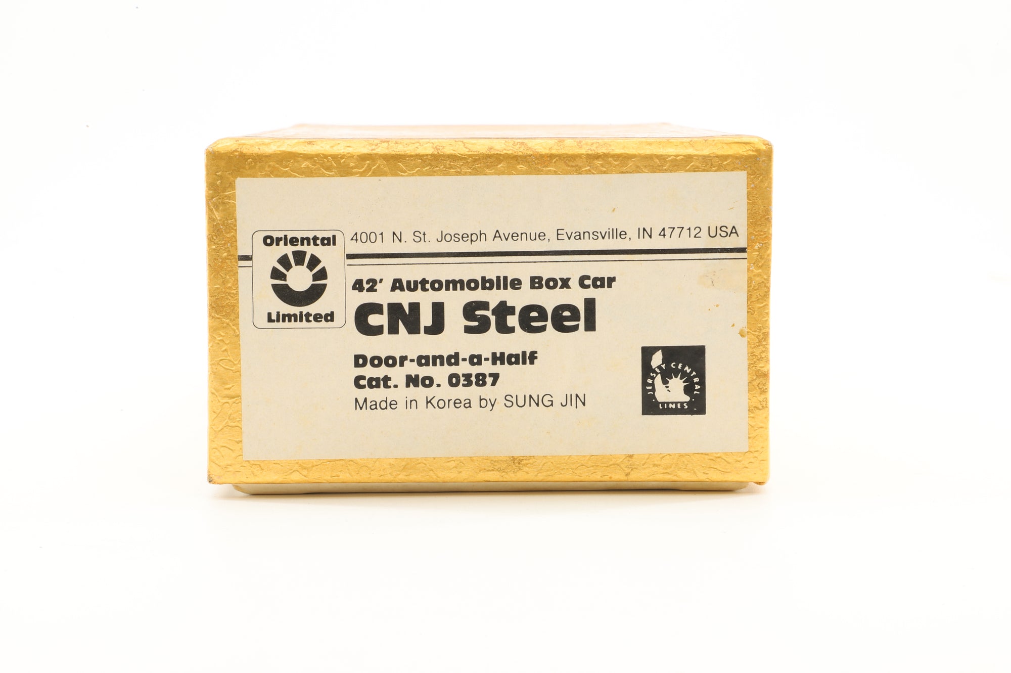 Oriental Limited HO Brass 0387 Box car Auto CNJ 42' Autobox w/ 1½ Doors '21431'