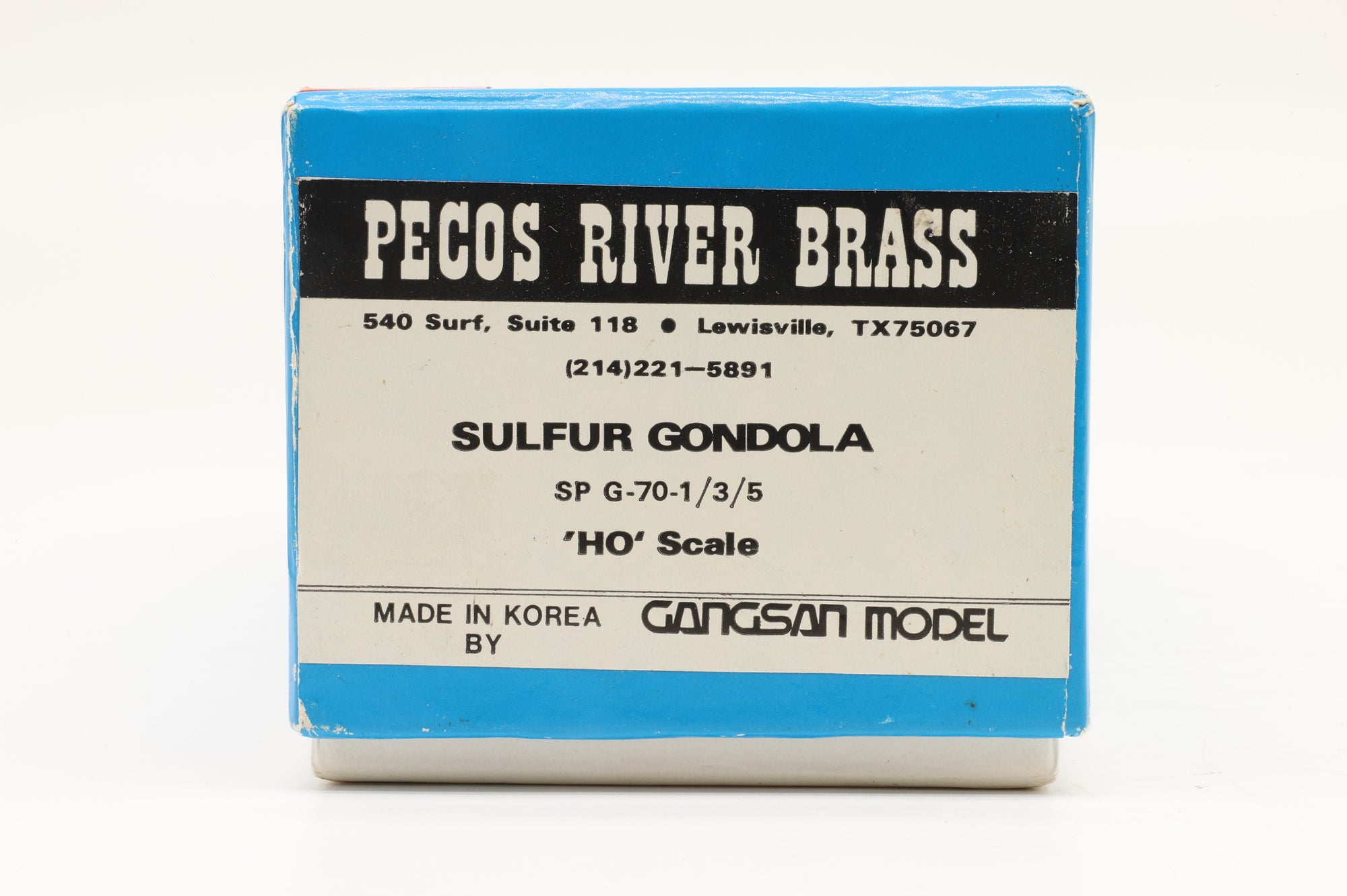 Pecos River Brass HO Brass SP G-70-1/3/5 Sulfur Gondola Unpainted