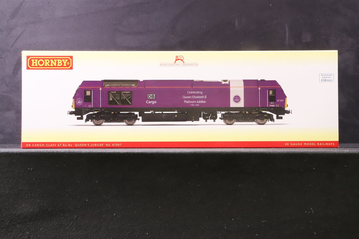 Hornby OO R30333 DB Cargo Class 67 Bo-Bo &#39;Queens Jubilee&#39; &#39;67007&#39;