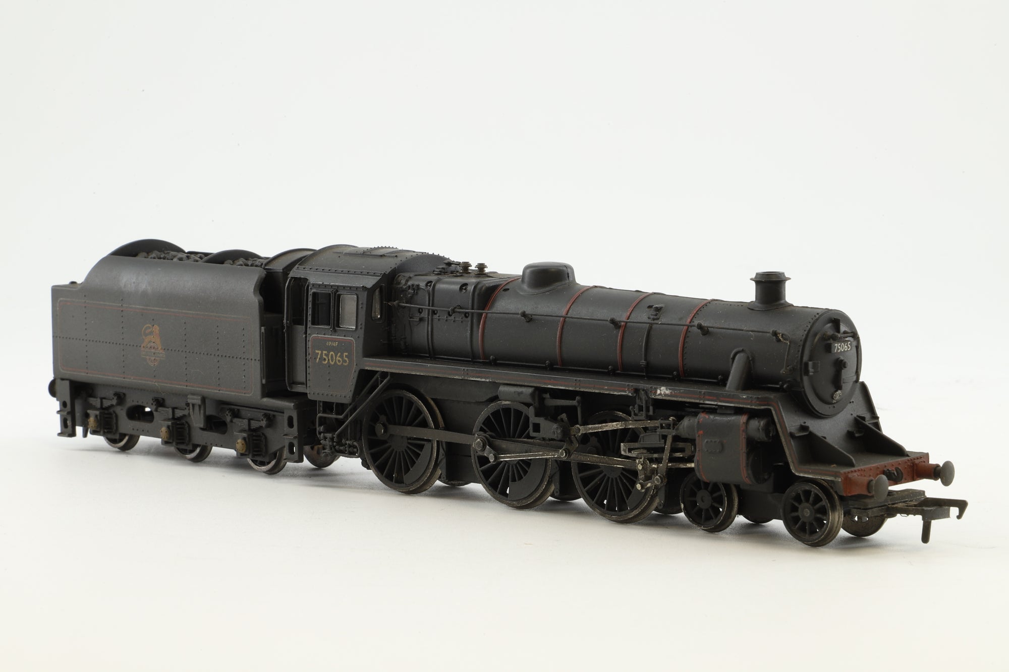 Bachmann OO 31-108 Standard Class 4MT '75063' BR Lined Black E/C BR18 Tender Weathered