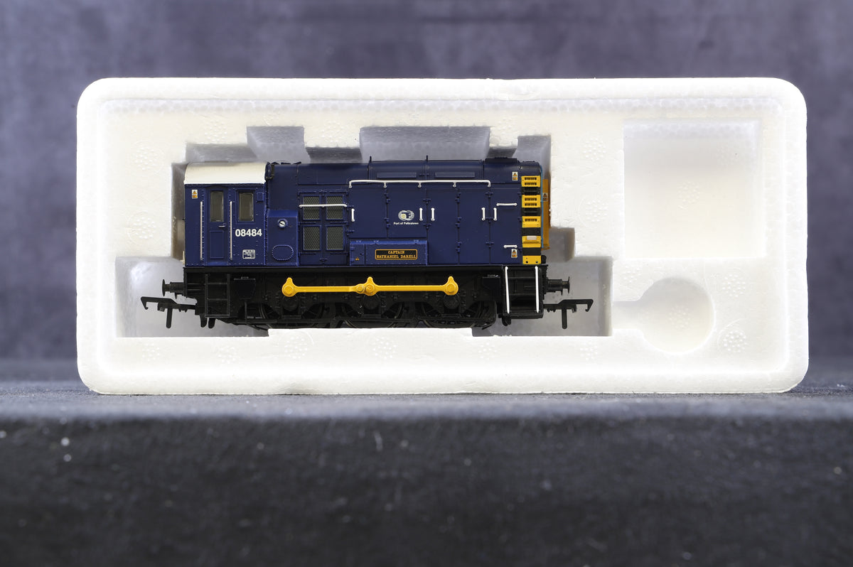 Bachmann OO 32-102K Class 08 &#39;08484&#39; Diesel Shunter Port Of Felixstowe &#39;Captain Nathaniel Darell&#39; Ltd Ed 177/ 504