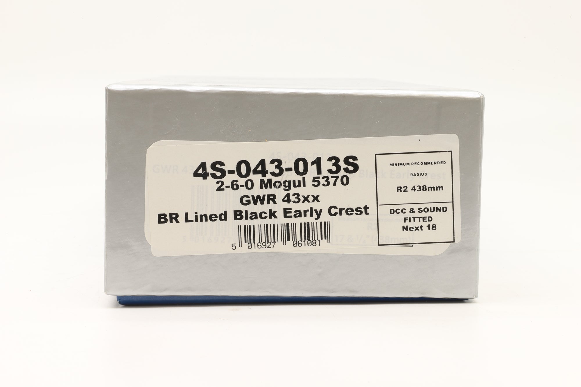 Dapol OO 4S-043-013S 43XX 'Mogul' No.5370 in Lined BR Black w/ Early Crests – DCC Sound & Weathered