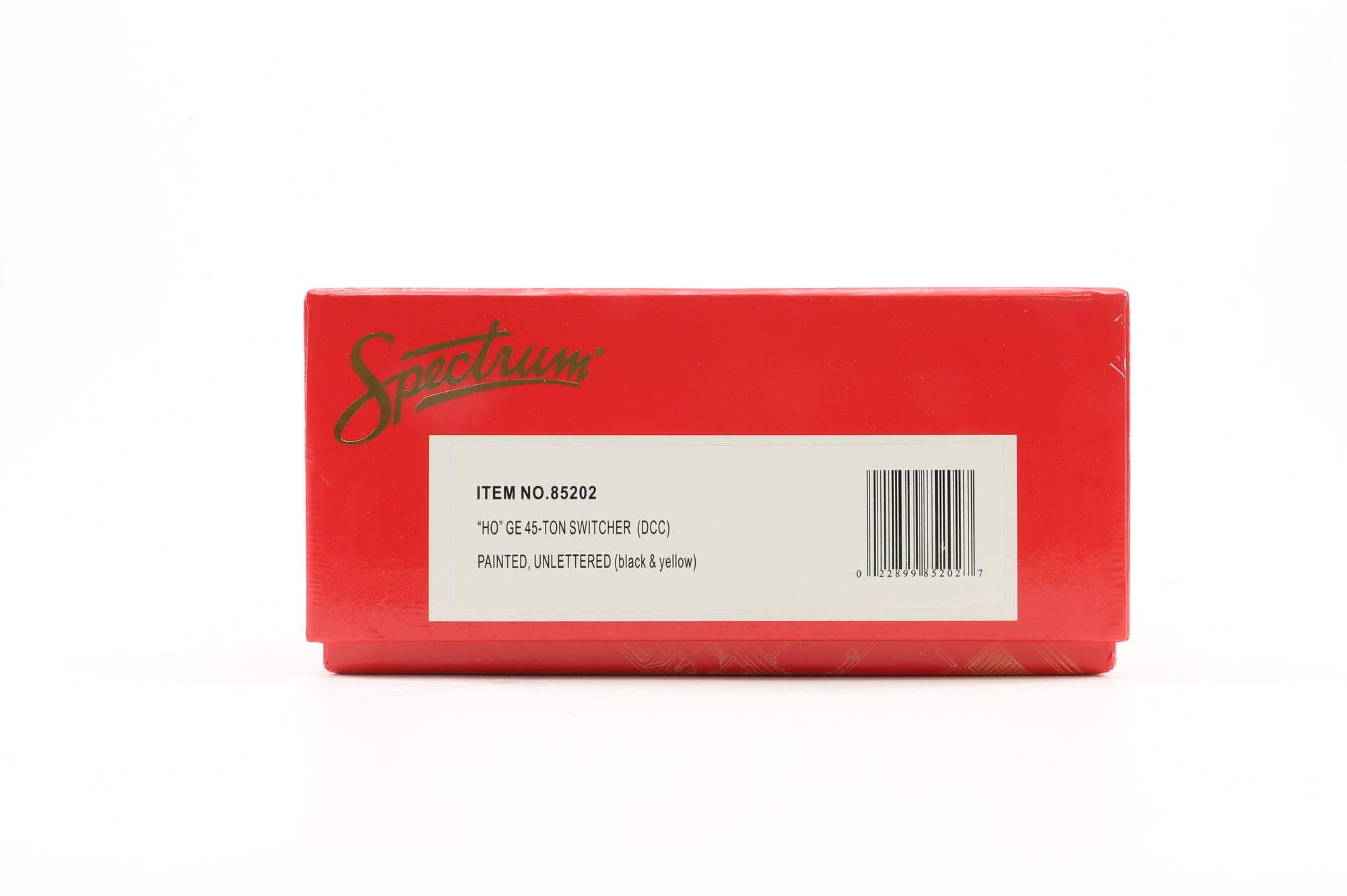 Spectrum HO 85202 GE 45-Ton Switcher Painted Unlettered Black & Yellow, DCC Fitted