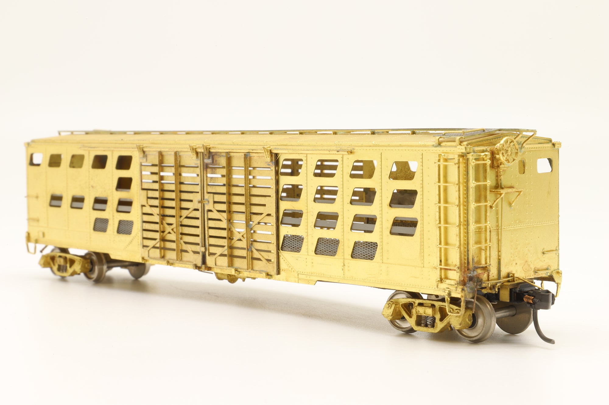 Overland Models/M.S Models HO OMI-3056 B&O Cattle Car Class S-1 #113100-113407, Unpainted Brass