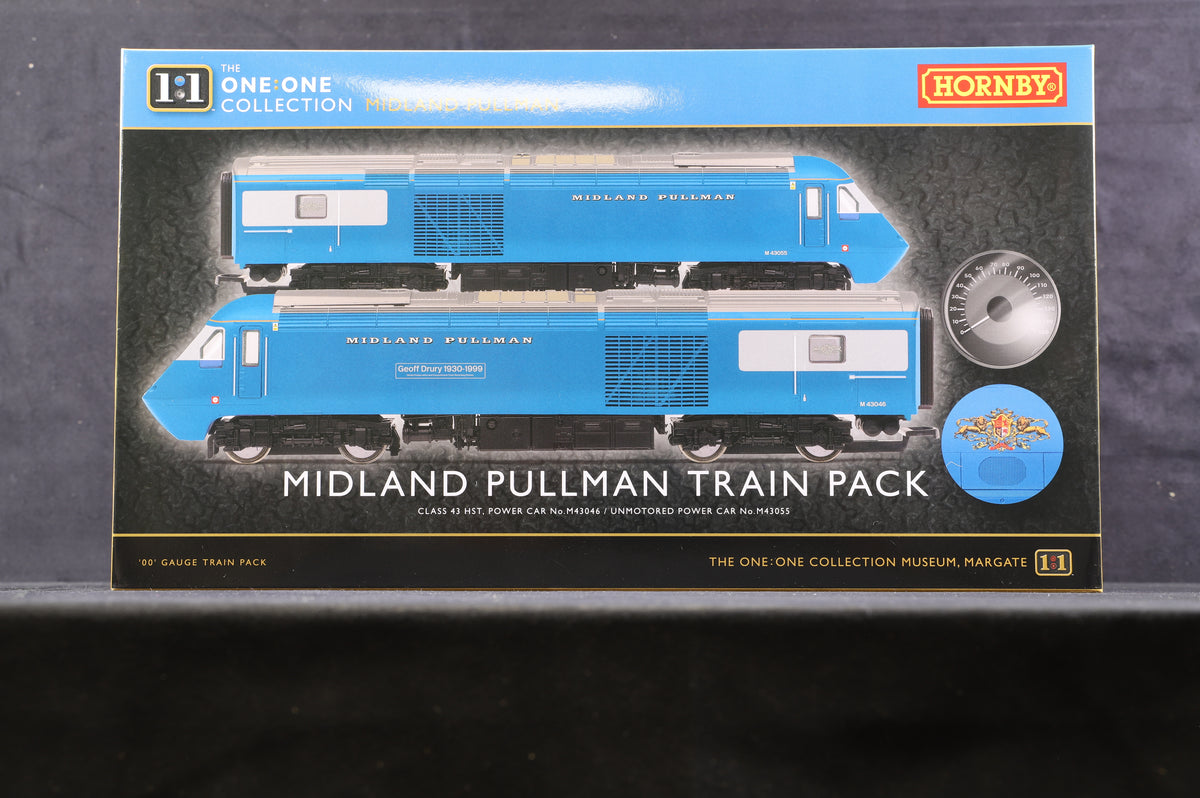 Hornby OO R30077 Midland Pullman HST Train Pack - Power Cars &amp; 9 Coaches (Complete Set)