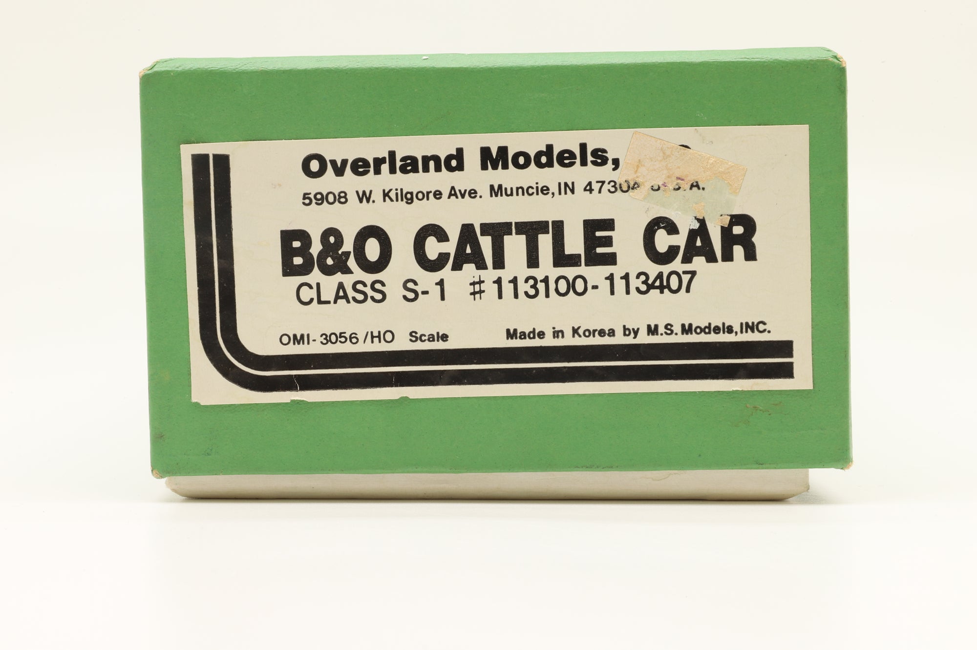 Overland Models/M.S Models HO OMI-3056 B&O Cattle Car Class S-1 #113100-113407, Unpainted Brass