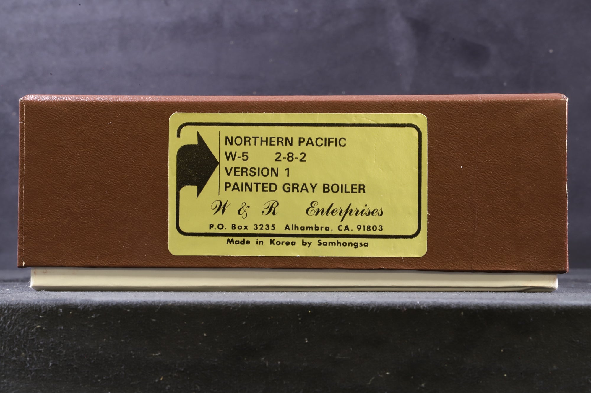 Samhongsa/W&R Enterprise HO Brass W-5 2-8-2 Version 1 Painted Gray Boiler