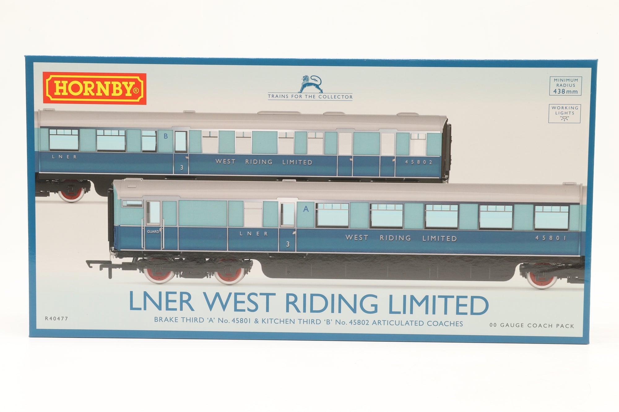 Hornby OO R40477 LNER West Riding Limited Coach Pack