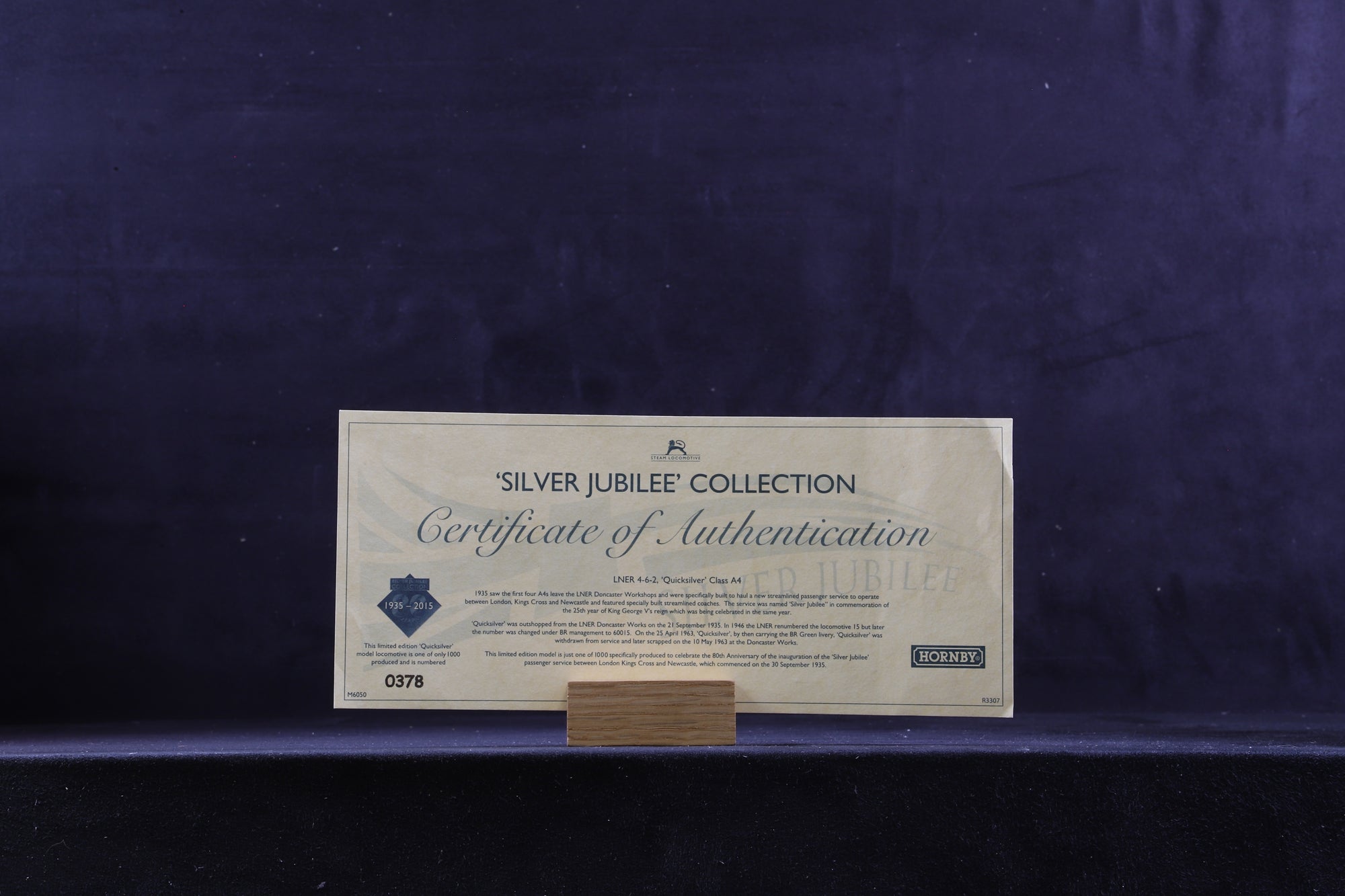 Hornby OO R3337 The Silver Jubilee Collection  80th Anniversary Ltd Ed 378/ 1000 4 Loco Set