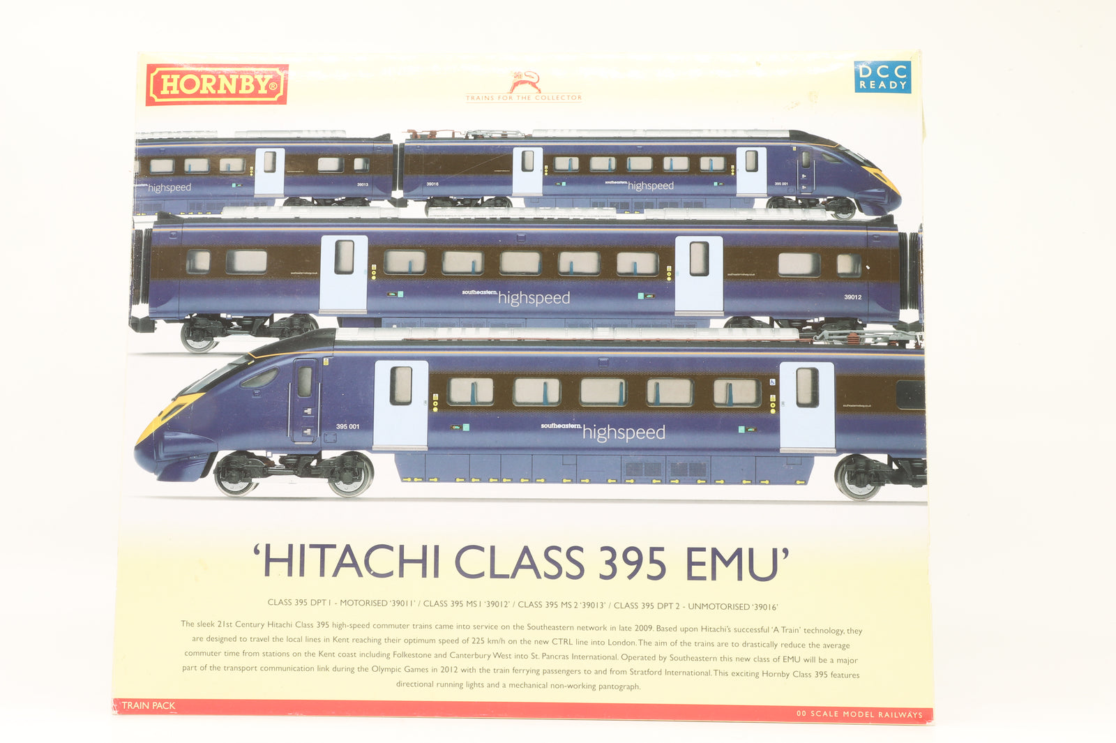 Hornby OO R2821 Hitachi Class 395 4-Car EMU in 'Southeastern Highspeed' Livery