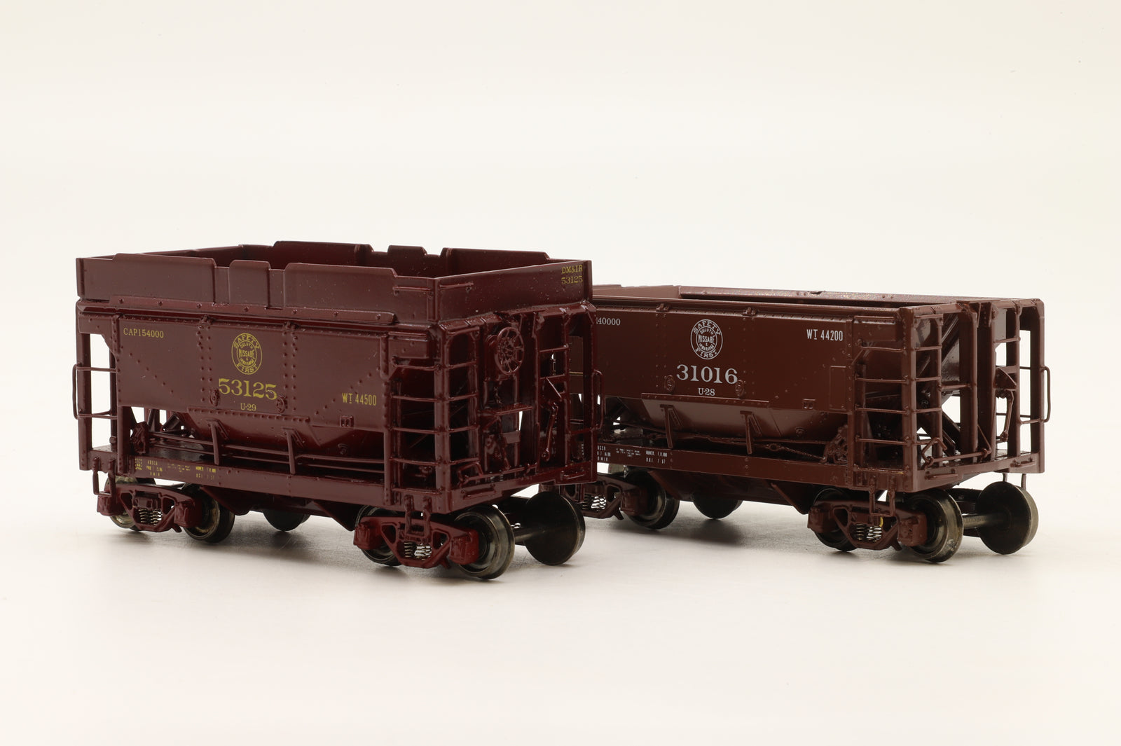 Unknown HO Brass Rake Of 2 PSC DMIR Hopper Wagons Factory Painted