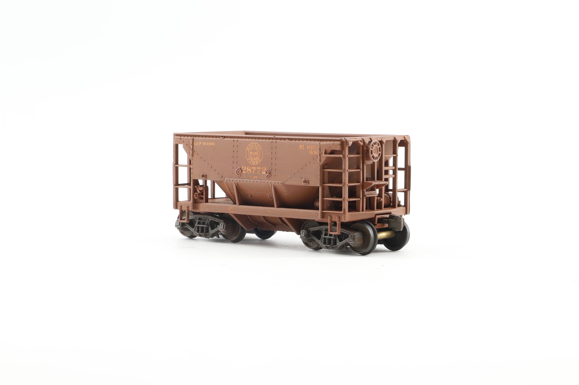 Walthers HO 932-4454 12-Pack of Ore Cars in DMIR Brown - Pro-Customised/Weathered