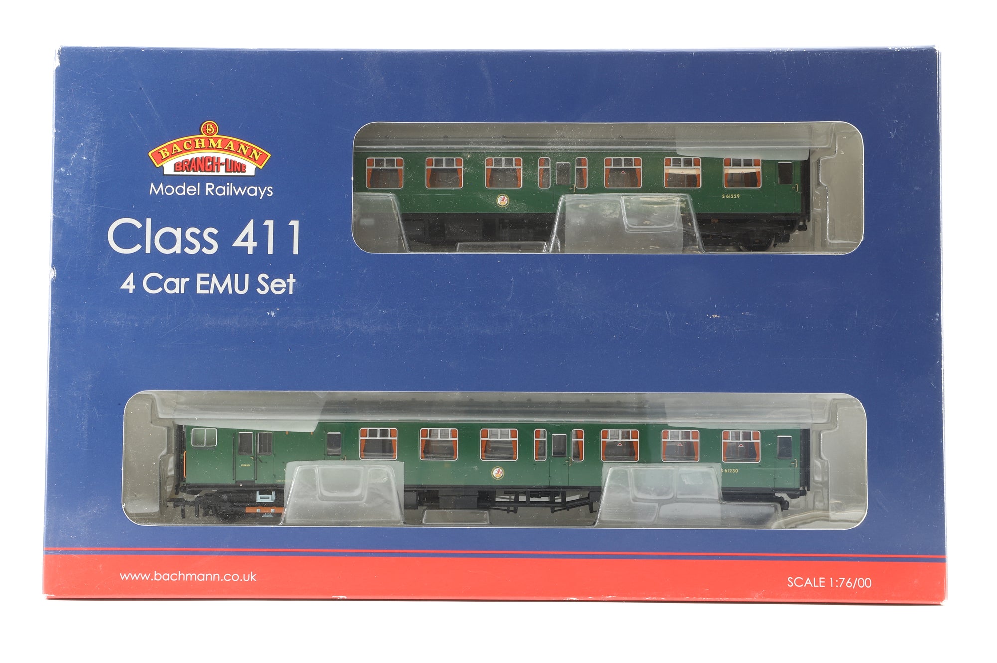 Bachmann OO 31-425 Class 411 4-Car EMU Set '7105' Late SR Multiple Unit Green