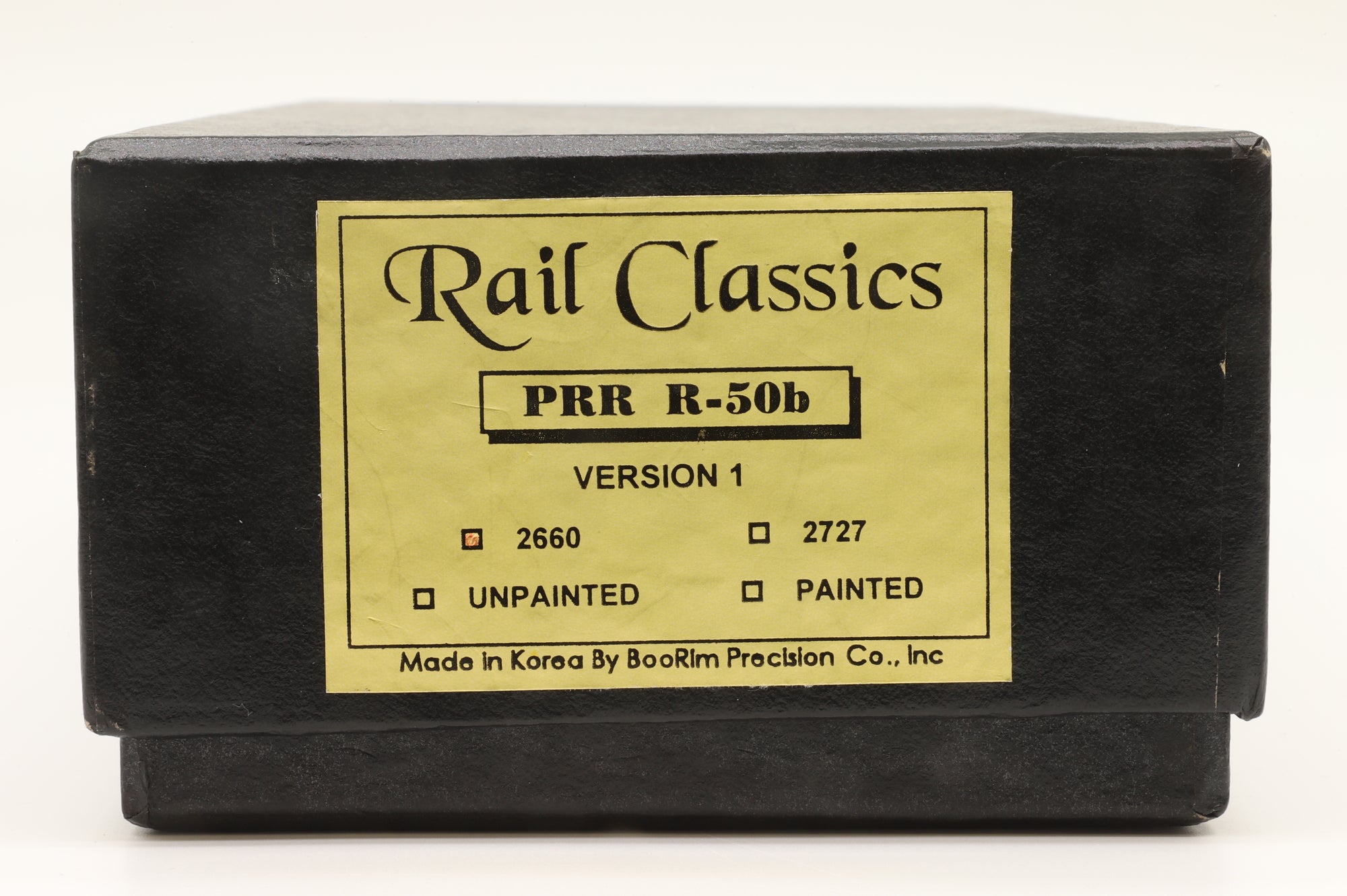 BooRim Precision Co. Inc./Rail Classics HO PRR R-50b '2660' Version 1, Factory Painted Brass