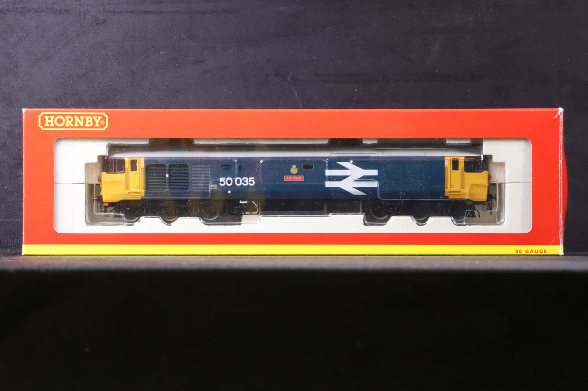 Hornby OO R2349 Class 50 &#39;50035&#39; &#39;Ark Royal&#39; BR Blue Large Logo