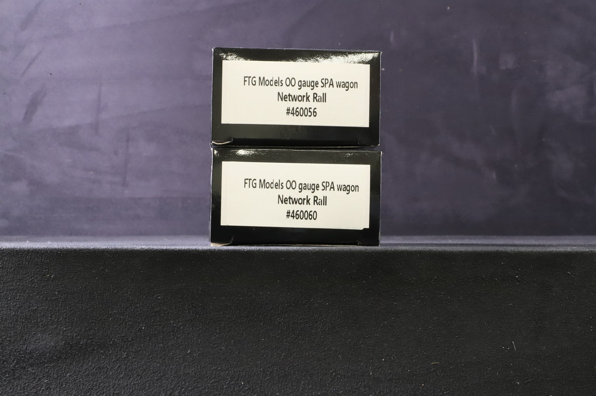 FTG Models OO 460056/60 Rake of 2 SPA Wagons in Network Rail Yellow
