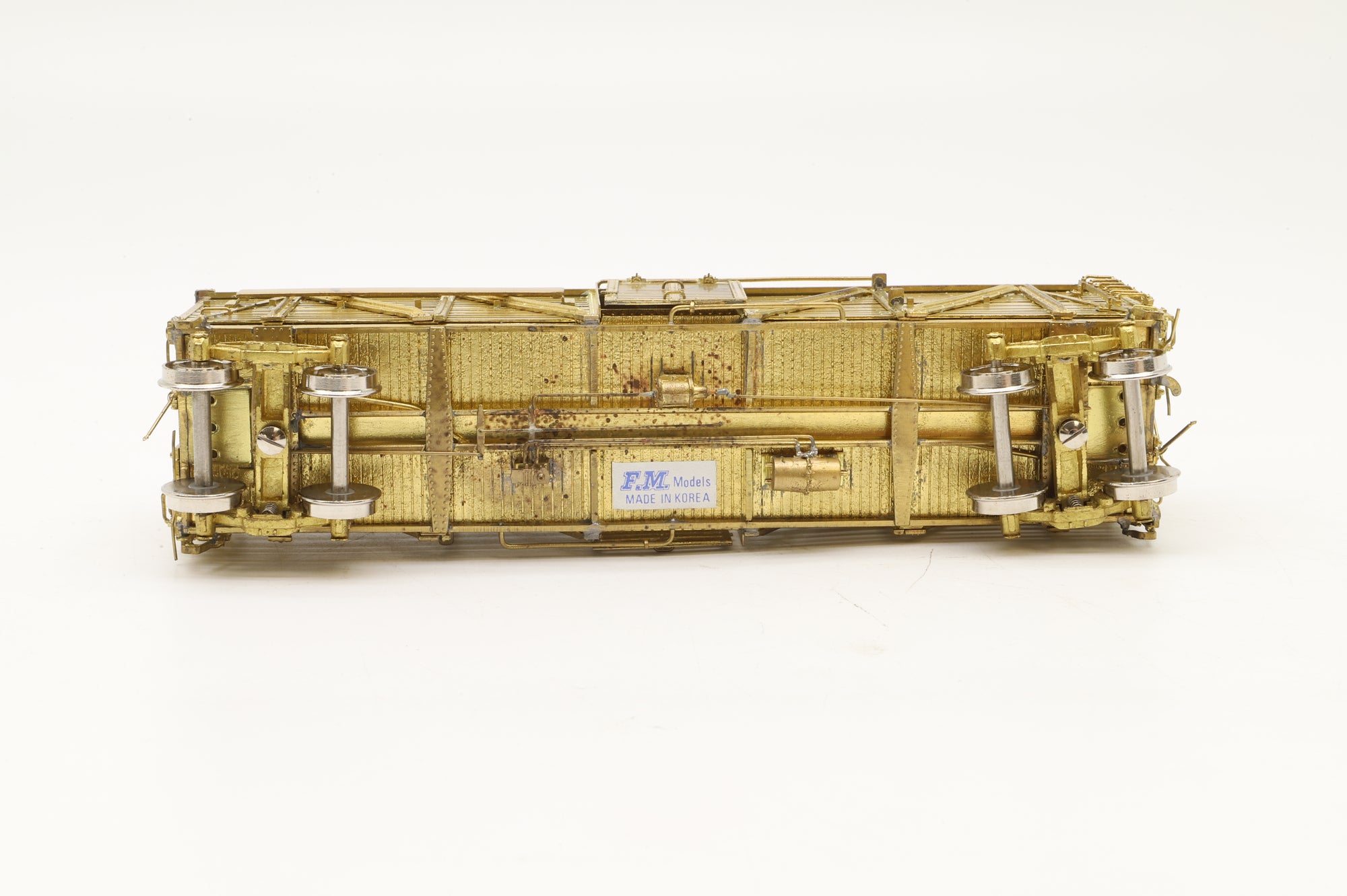 Iron Horse Models/Precision Scale Co. HO Brass PPR Stock Car Class K8 - AAR - Double Deck, Plain Brass