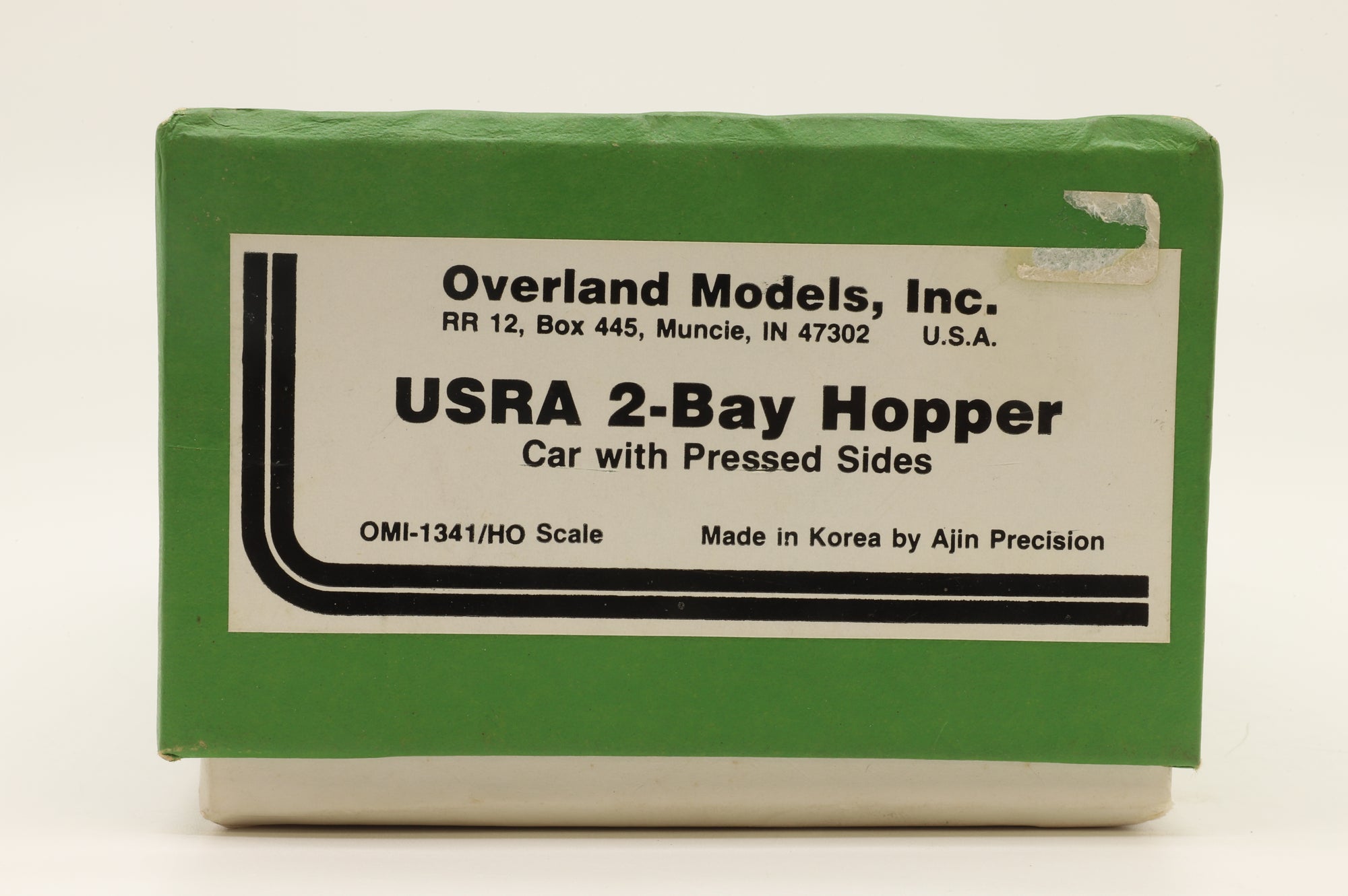 Overland Models HO Brass 1341 USRA 2-Bay Hopper Car w/ Pressed Sides Unpainted