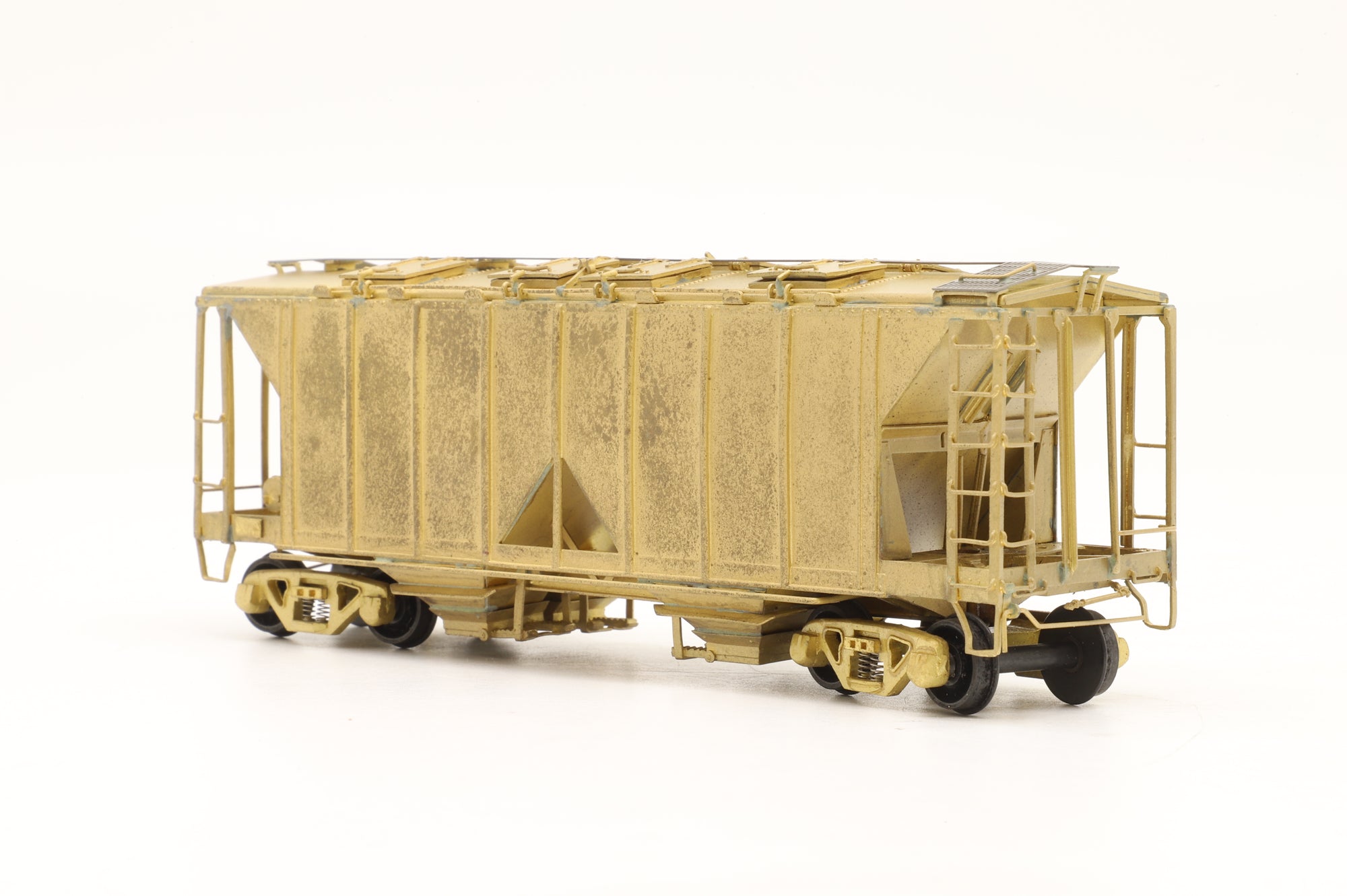 Pecos River Brass HO 2602 ACF 34' Covered Hopper Open Sides Single Handle Hatches