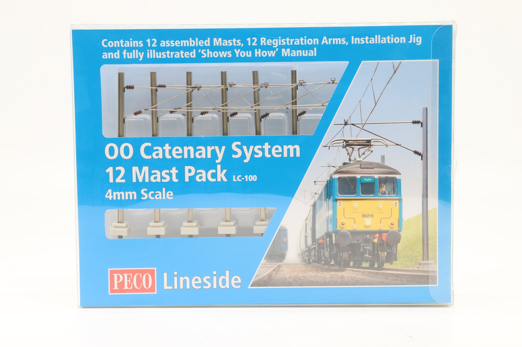 Peco OO LC-100 Catenary System 12 Mast Pack