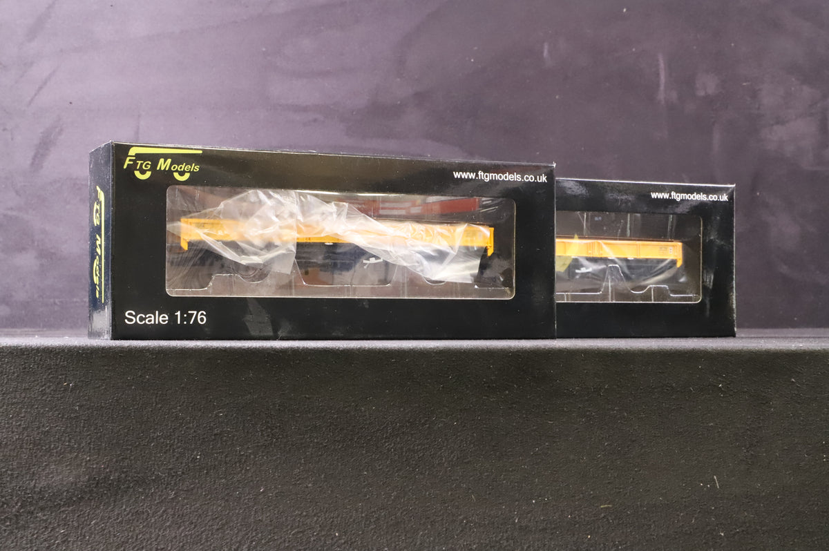 FTG Models OO 460056/60 Rake of 2 SPA Wagons in Network Rail Yellow