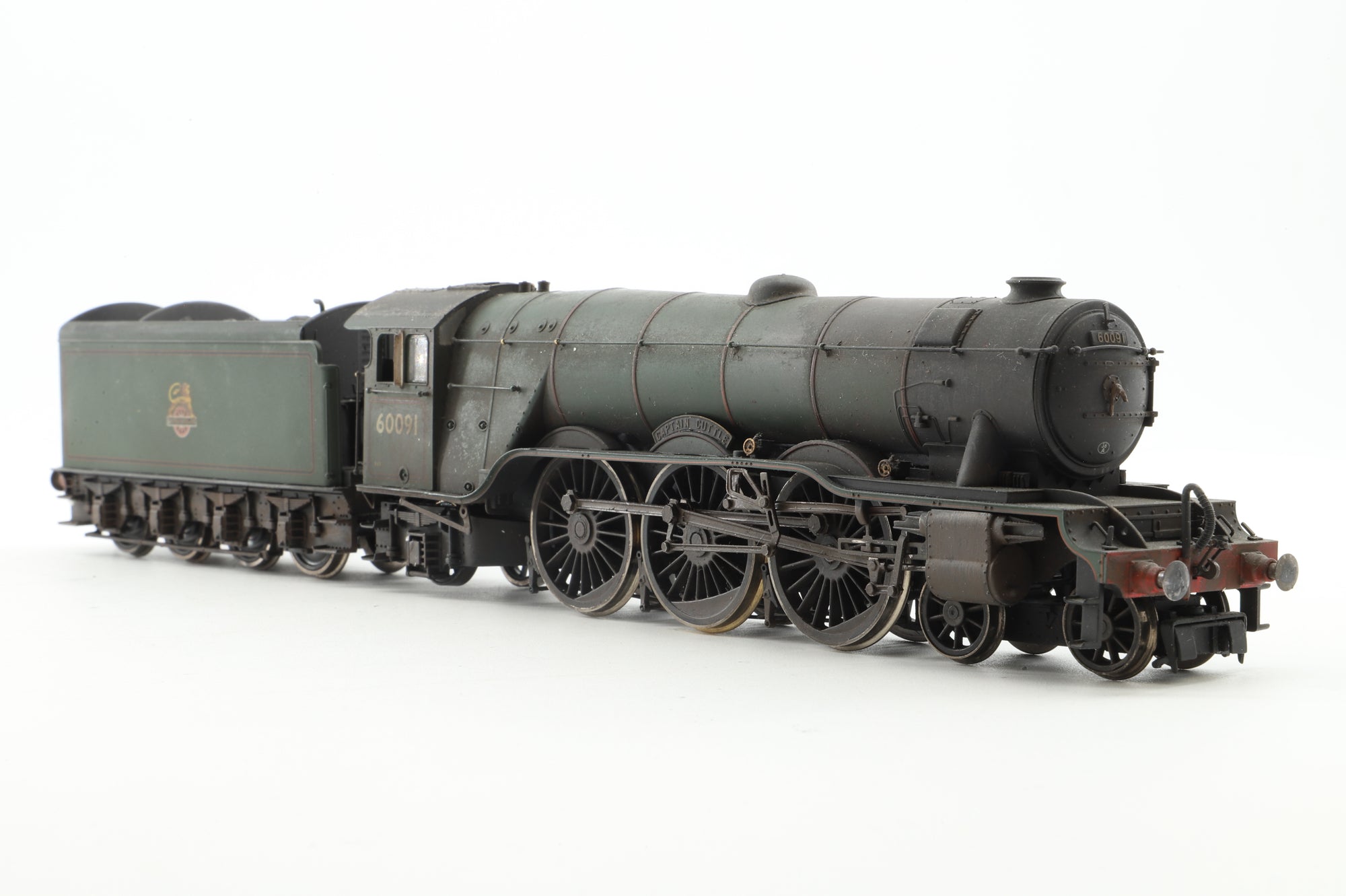 Hornby OO Class A3 '60091' 'Captain Cuttle', DCC Sound, Weathered
