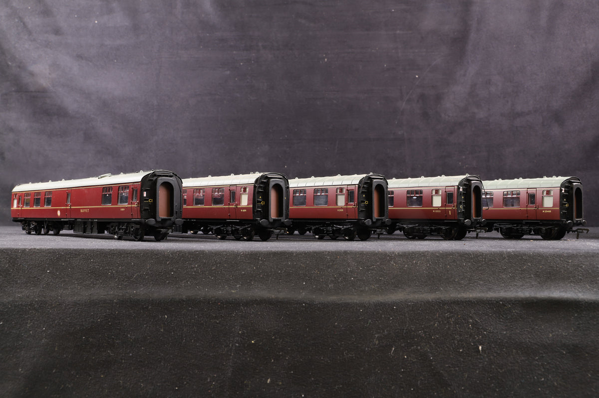 Bachmann OO Rake of 5 BR Maroon Mk1 Coaches