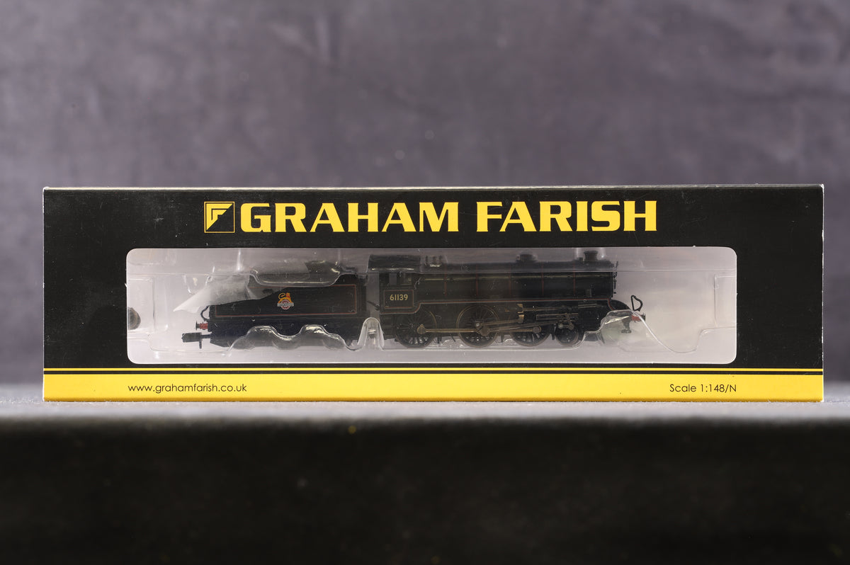 Graham Farish N 372-076 Class B1 &#39;61139&#39; BR Black Early Emblem