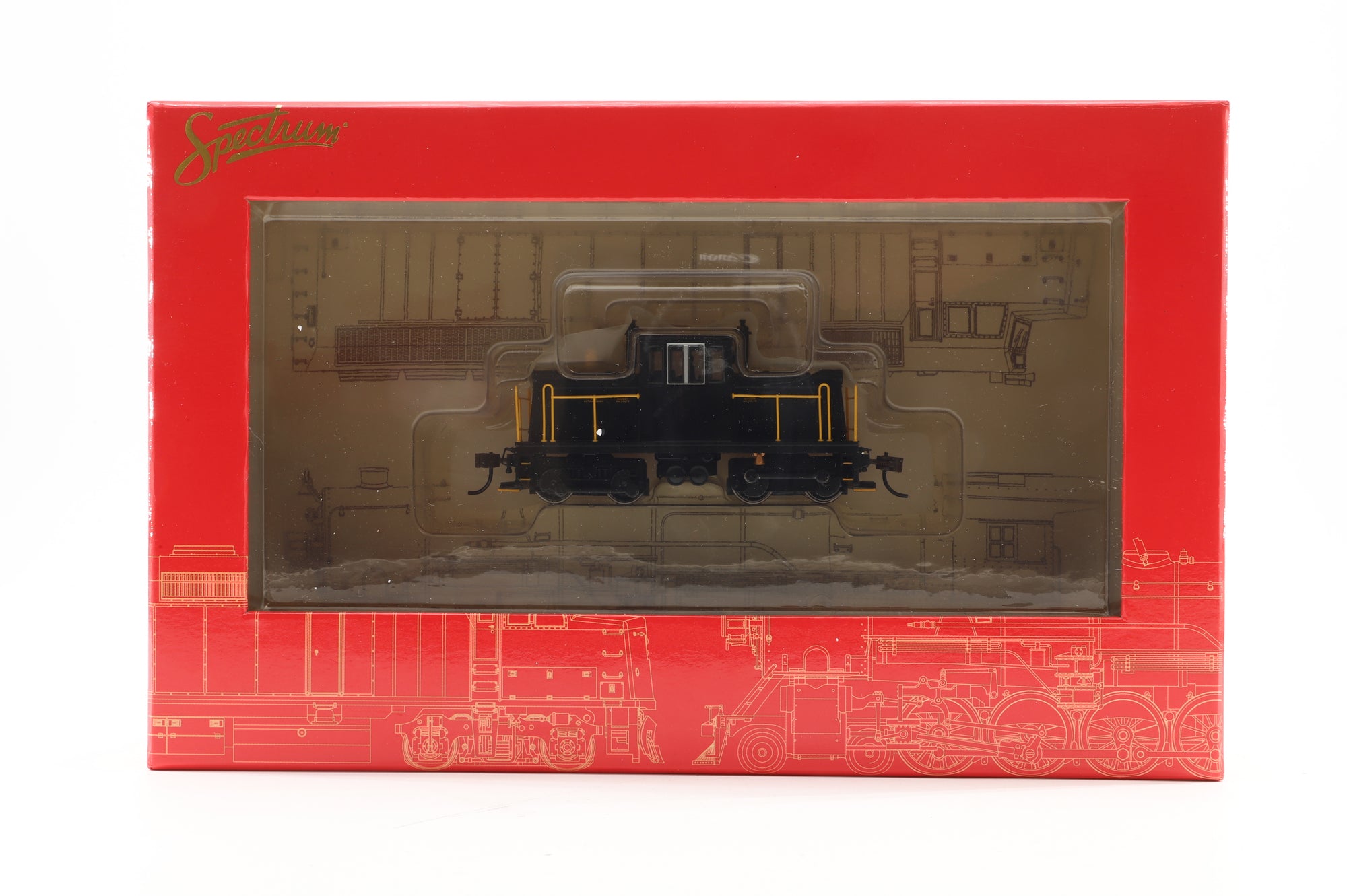 Spectrum HO 85202 GE 45-Ton Switcher Painted Unlettered Black & Yellow, DCC Fitted